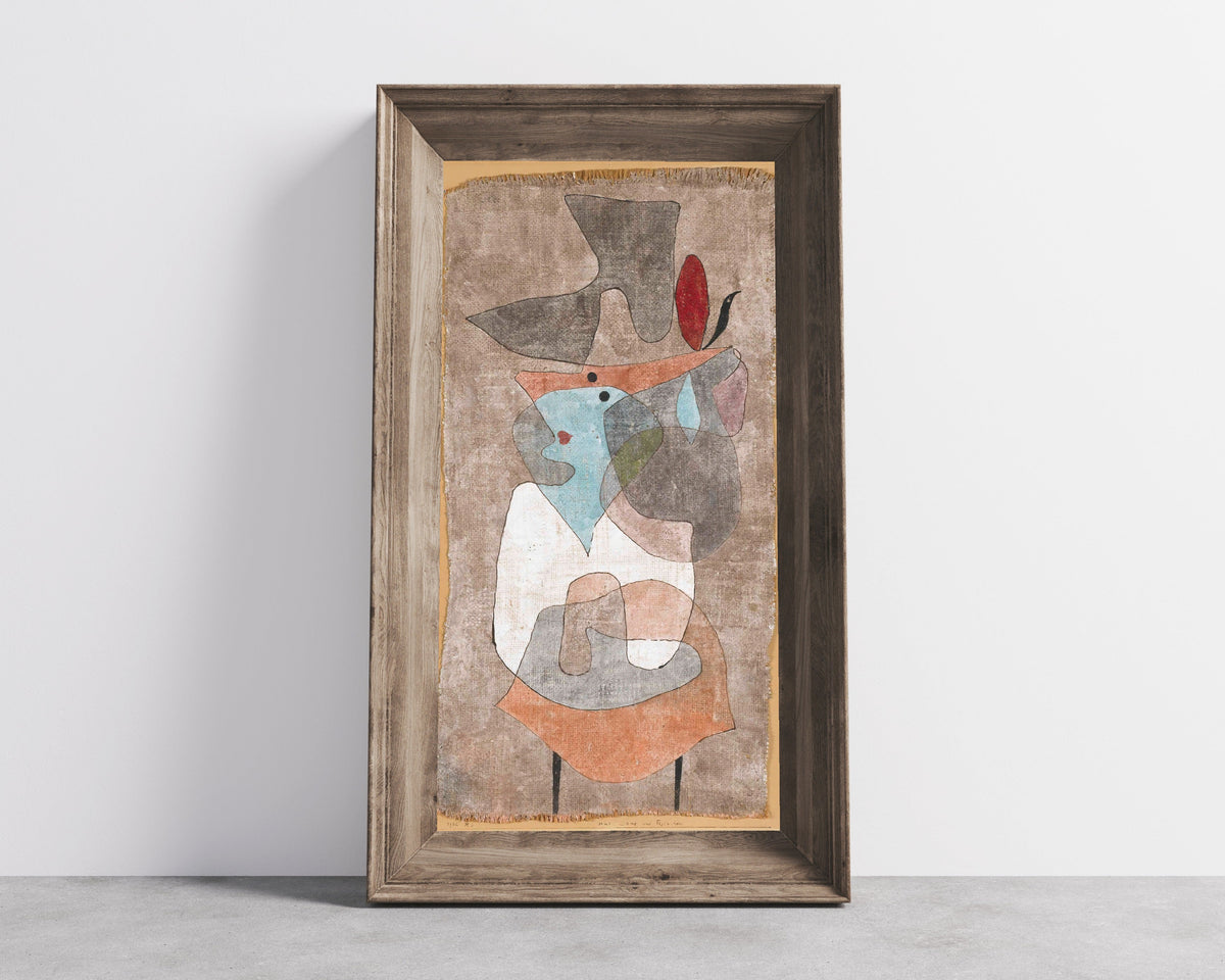 Paul Klee — Hat Lady and Little Table | Bauhaus Fine Art Print - 9ArtPrints