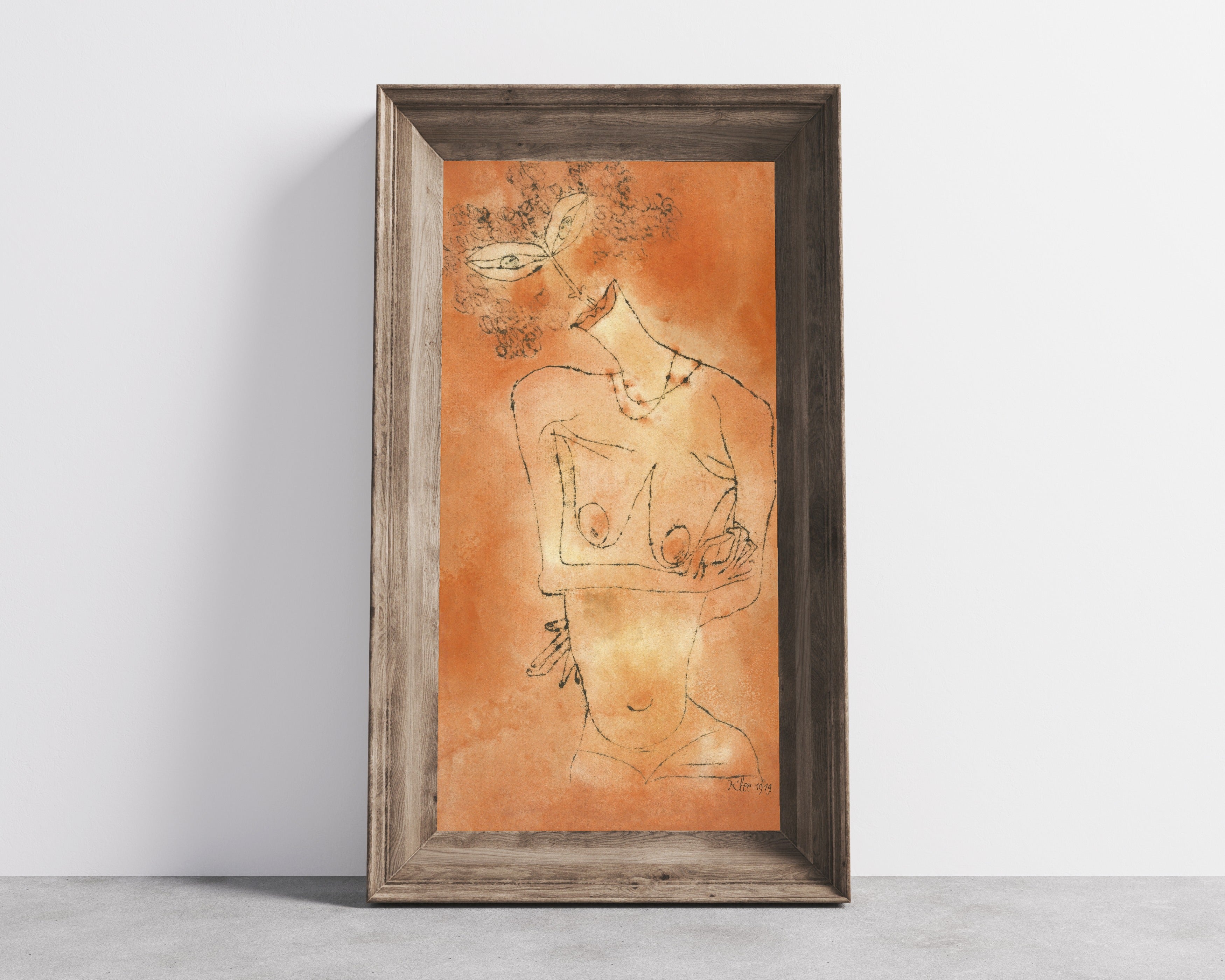 Paul Klee — Lady Inclining Her Head | Bauhaus Fine Art Print - 9ArtPrints