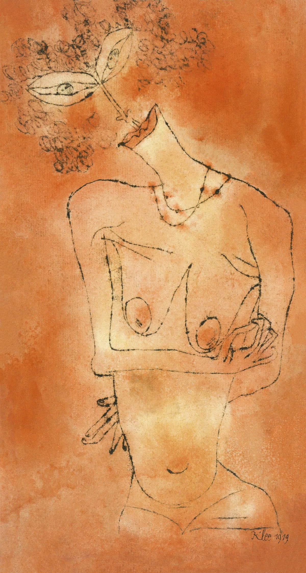 Paul Klee — Lady Inclining Her Head | Bauhaus Fine Art Print - 9ArtPrints