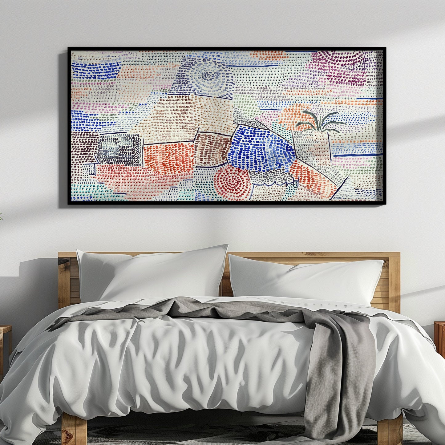 Paul Klee - Light Over Former Times | Modern Abstract Wide Panoramic Art (available framed or unframed) - 9ArtPrints