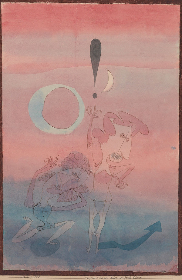Paul Klee — Main Scene from the Ballet The False Oath | Bauhaus Fine Art Print