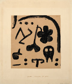 Paul Klee 'Marks for Later' Abstract Art Print: Mid-Century Modern Beige Giclee