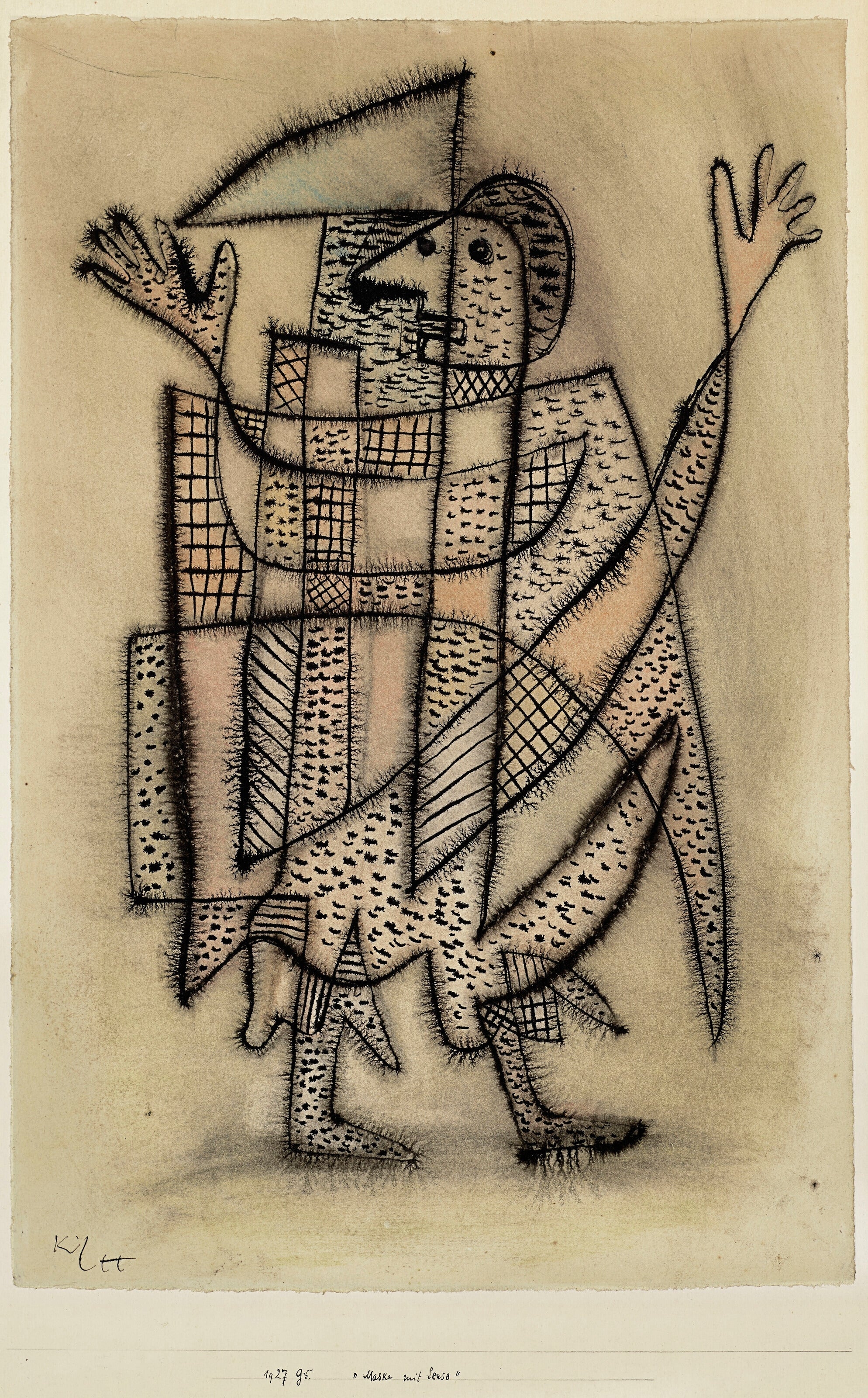 Paul Klee — Mask with Scythe | Bauhaus Fine Art Print - 9ArtPrints