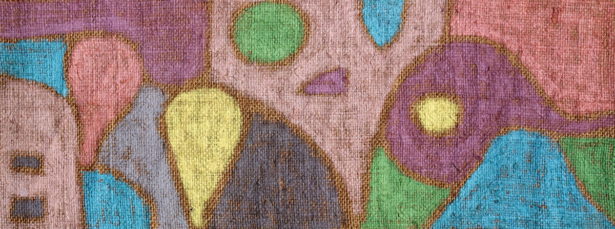 Paul Klee - Mild Fruit | Colorful Modern Abstract Wide Panoramic Art (available handframed or unframed) 2x1 - 9ArtPrints