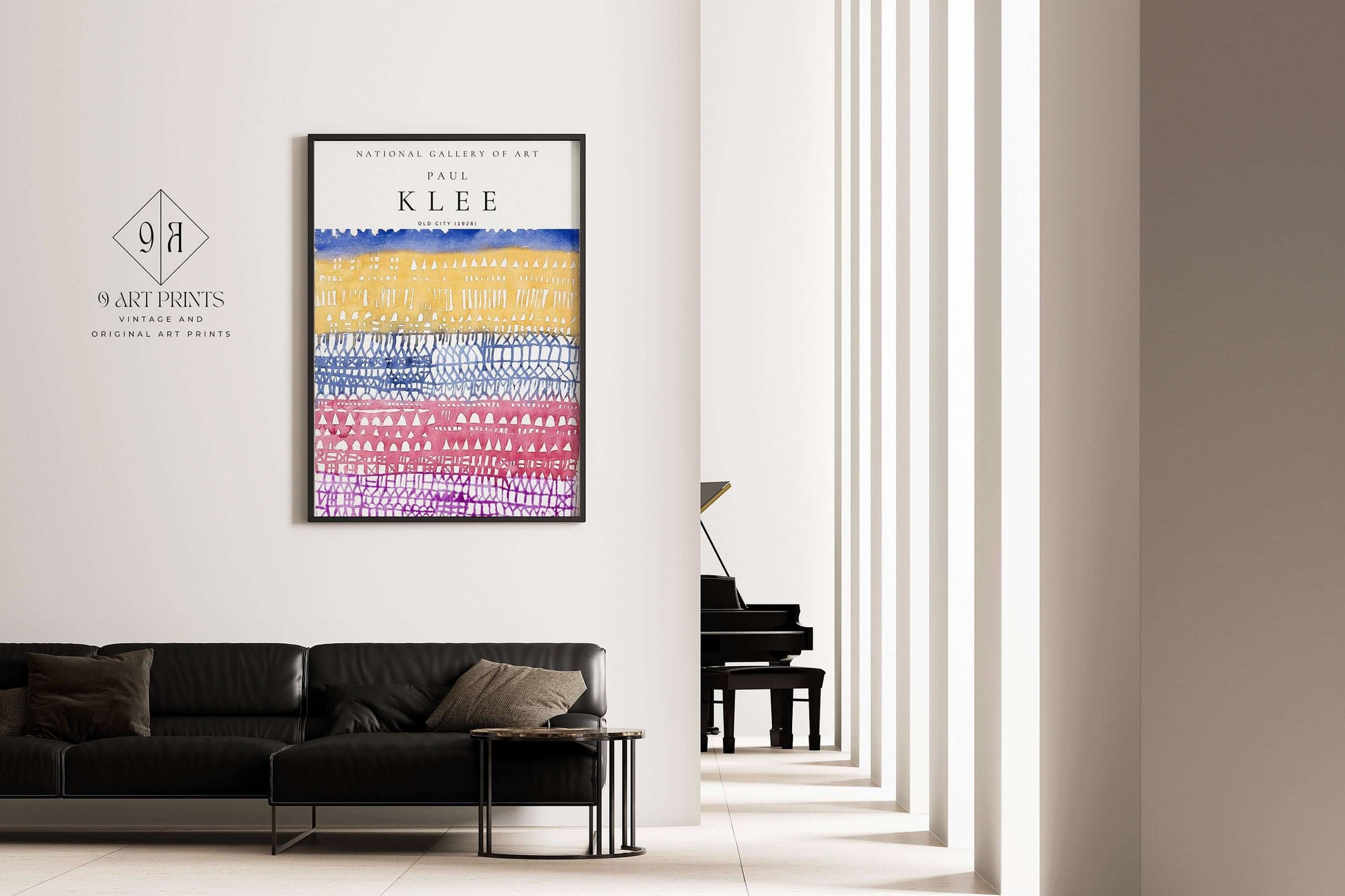 Paul Klee - Old City | Modern Art Exhibition Poster (available framed or unframed) - 9ArtPrints