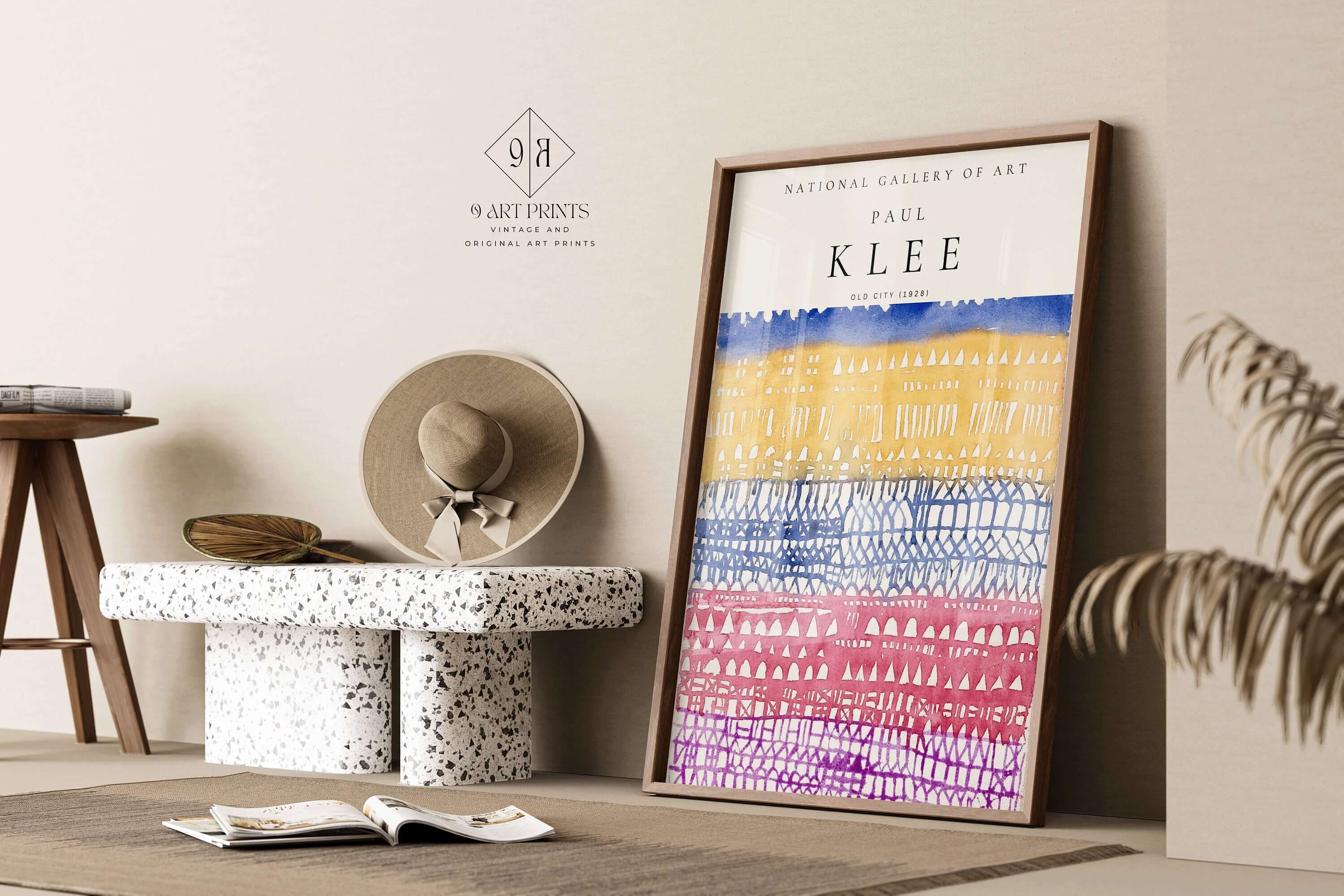 Paul Klee - Old City | Modern Art Exhibition Poster (available framed or unframed) - 9ArtPrints