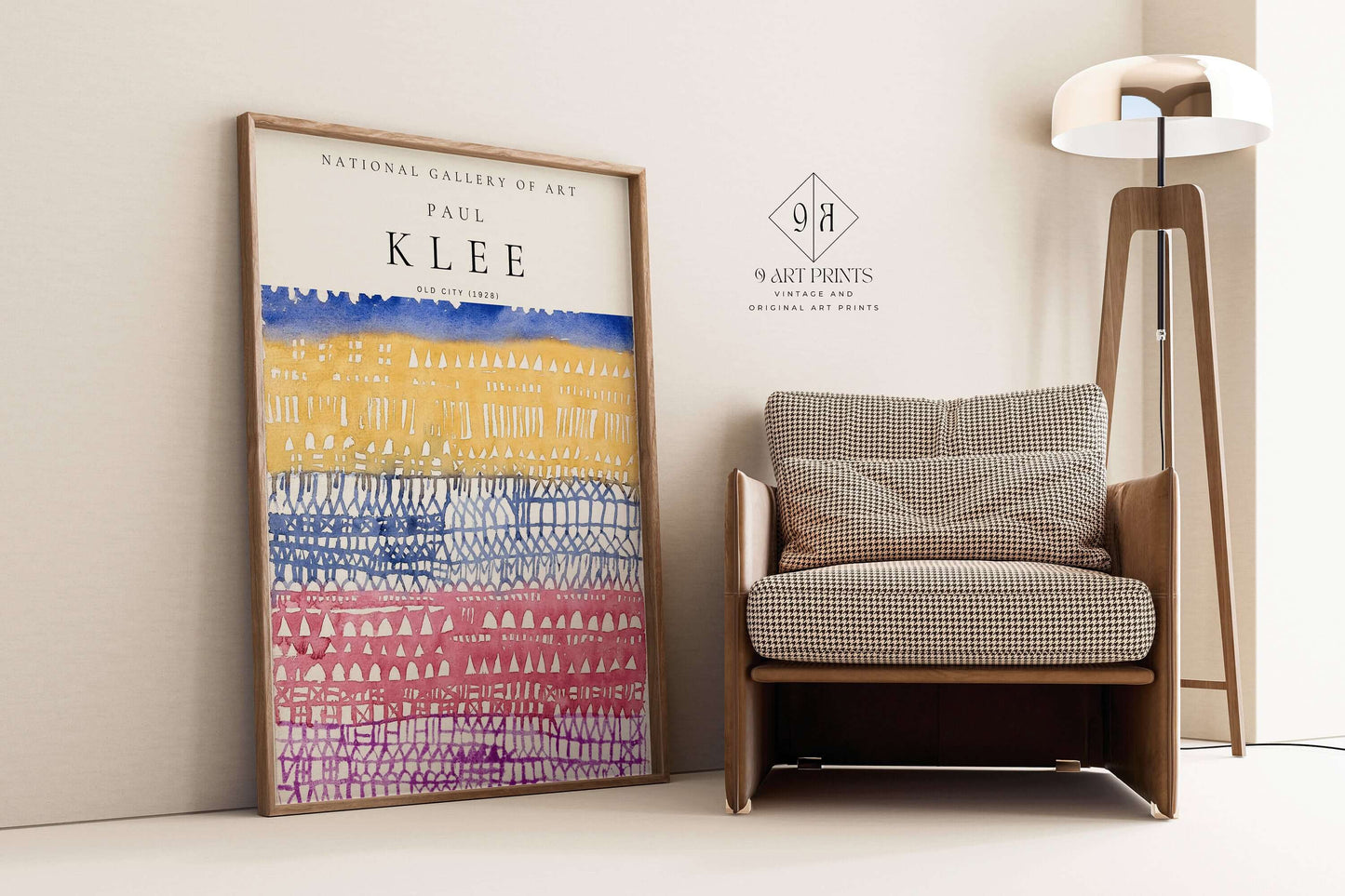 Paul Klee - Old City | Modern Art Exhibition Poster (available framed or unframed) - 9ArtPrints