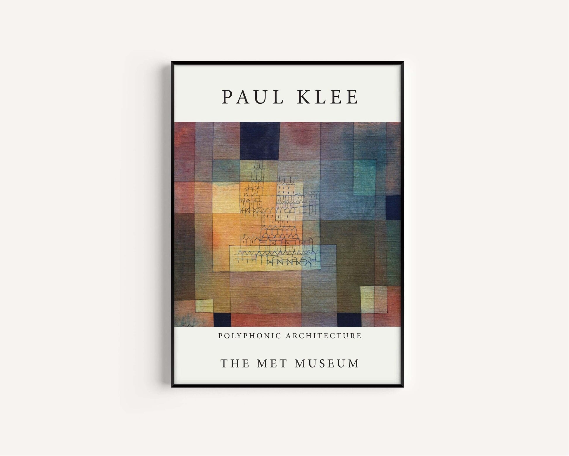 Paul Klee - Polyphonic Architecture | Modern Art Exhibition Poster (available framed or unframed) - 9ArtPrints