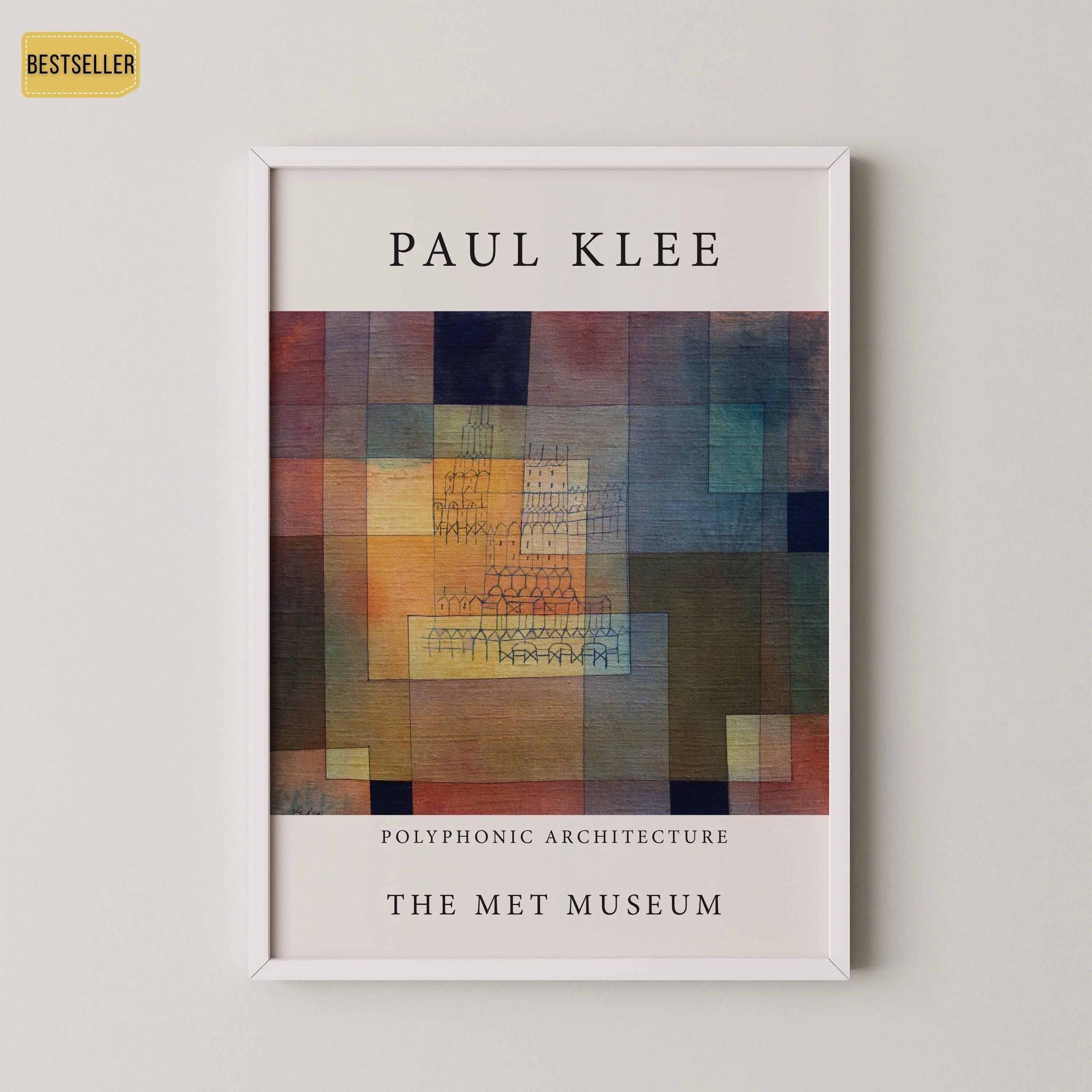 Paul Klee - Polyphonic Architecture | Modern Art Exhibition Poster (available handframed or unframed) - 9ArtPrints