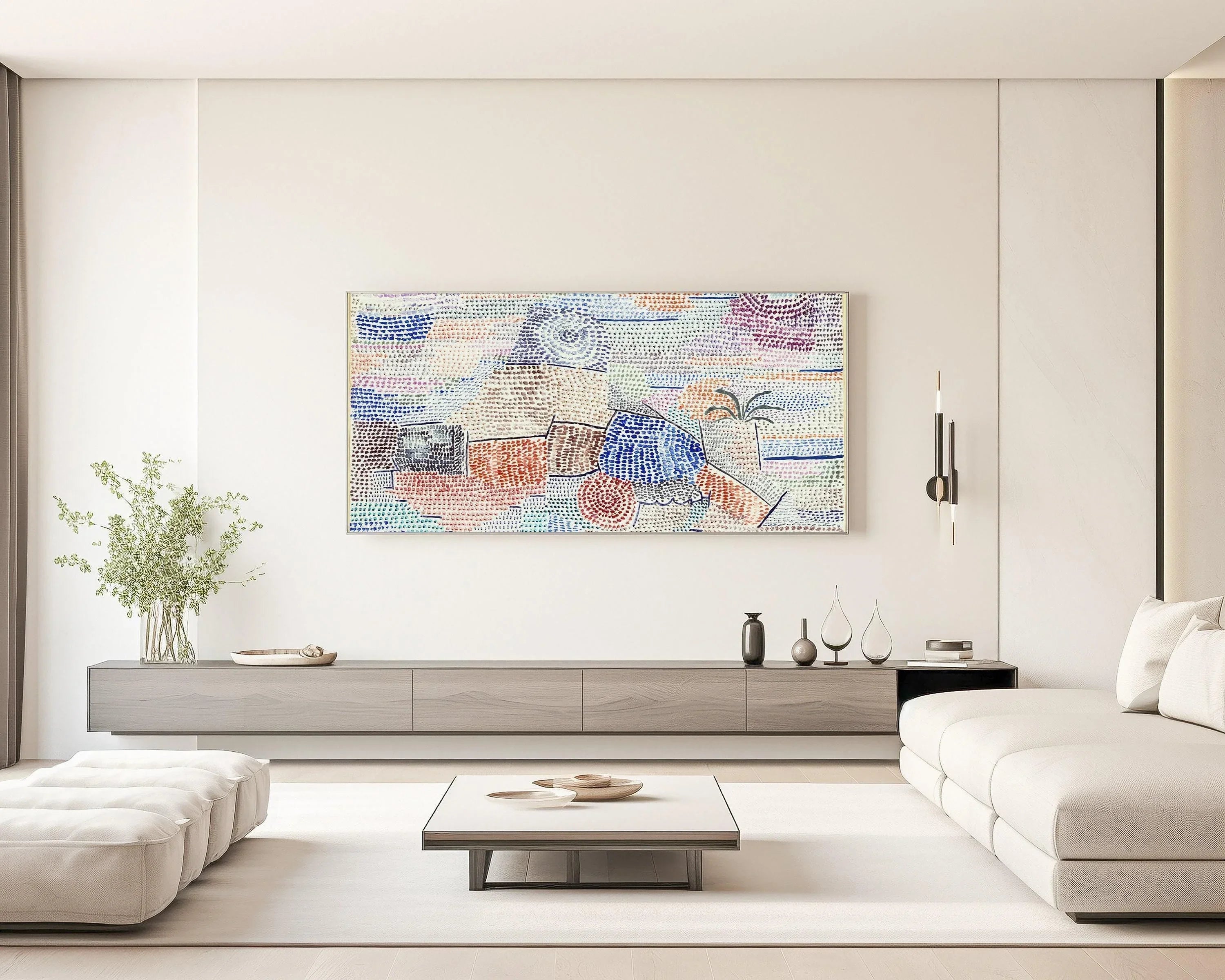 Paul Klee Print: Light Over Former Times, Abstract Panoramic Art - 9ArtPrints