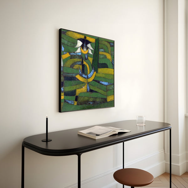 Paul Klee Print: White Blossom Garden, Mid-Century Modern Abstract Art