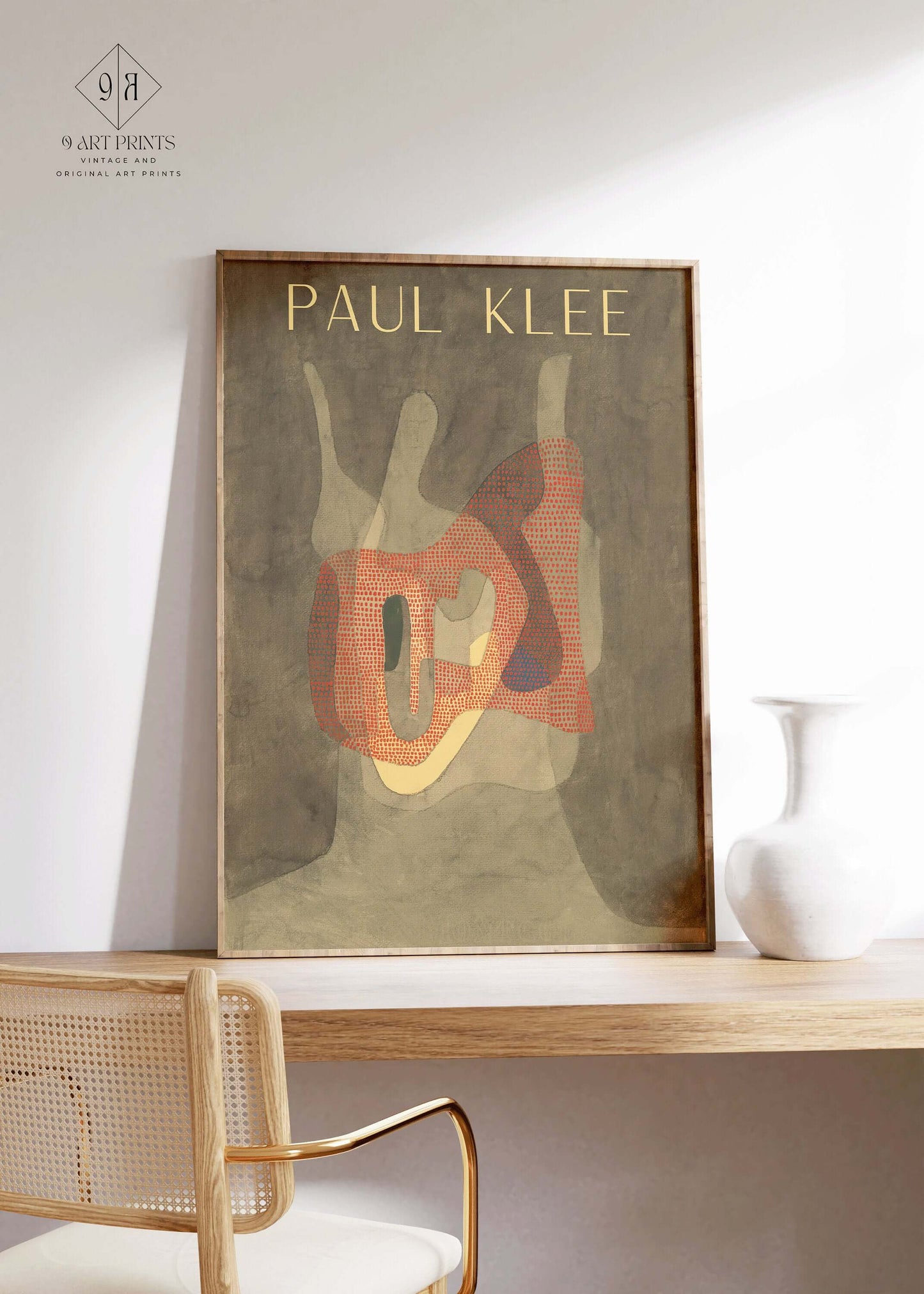 Paul Klee - Protectress | Neutral Modern Exhibition Poster (available framed or unframed) - 9ArtPrints