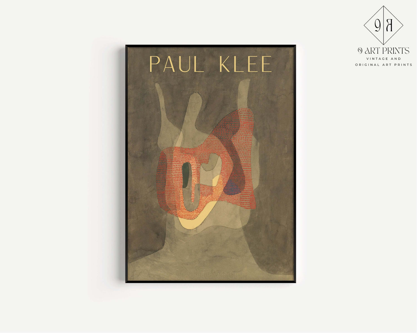 Paul Klee - Protectress | Neutral Modern Exhibition Poster (available framed or unframed) - 9ArtPrints