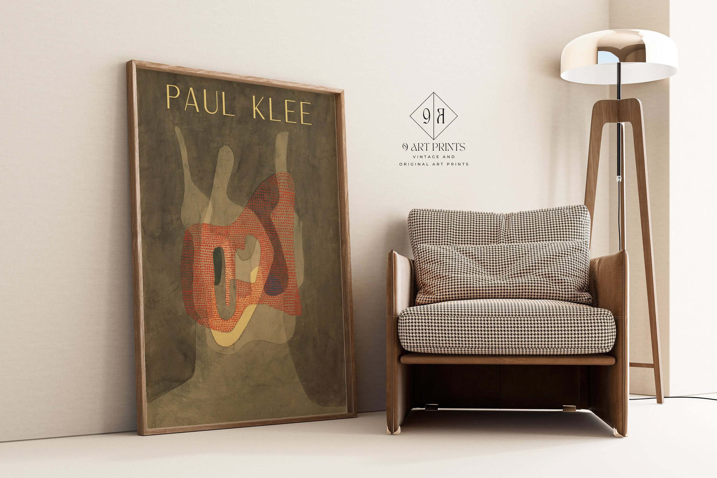 Paul Klee - Protectress | Neutral Modern Exhibition Poster (available framed or unframed) - 9ArtPrints