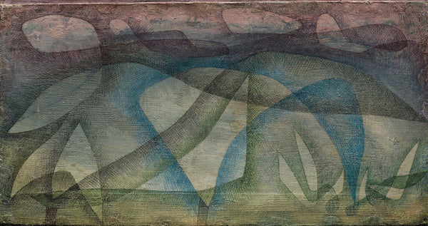 Paul Klee - Rainy Day | Modern Abstract Wide Panoramic Art (available handframed or unframed) 2x1