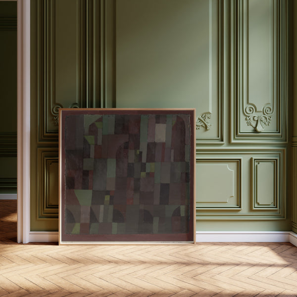 Paul Klee — Red/Green Architecture (Yellow/Violet Gradation) | Bauhaus Fine Art Print