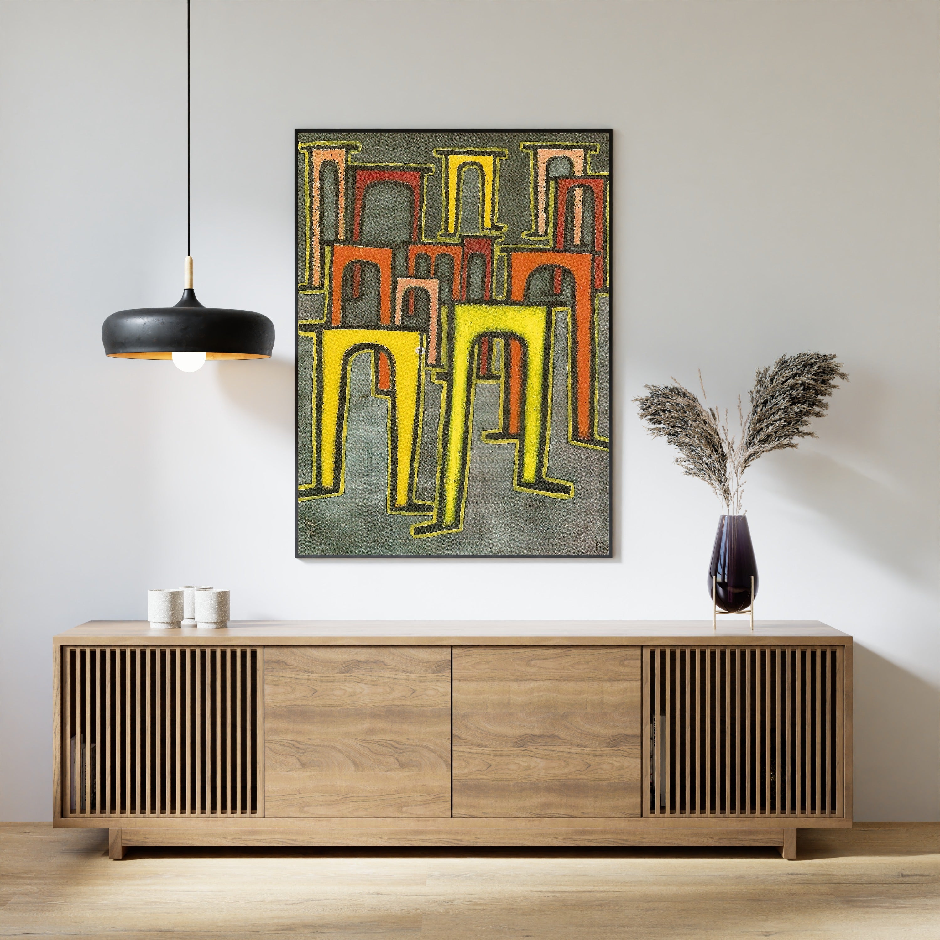 Paul Klee — Revolution of the Viaduct (Revolution des Viaduktes) | Bauhaus Fine Art Print - 9ArtPrints