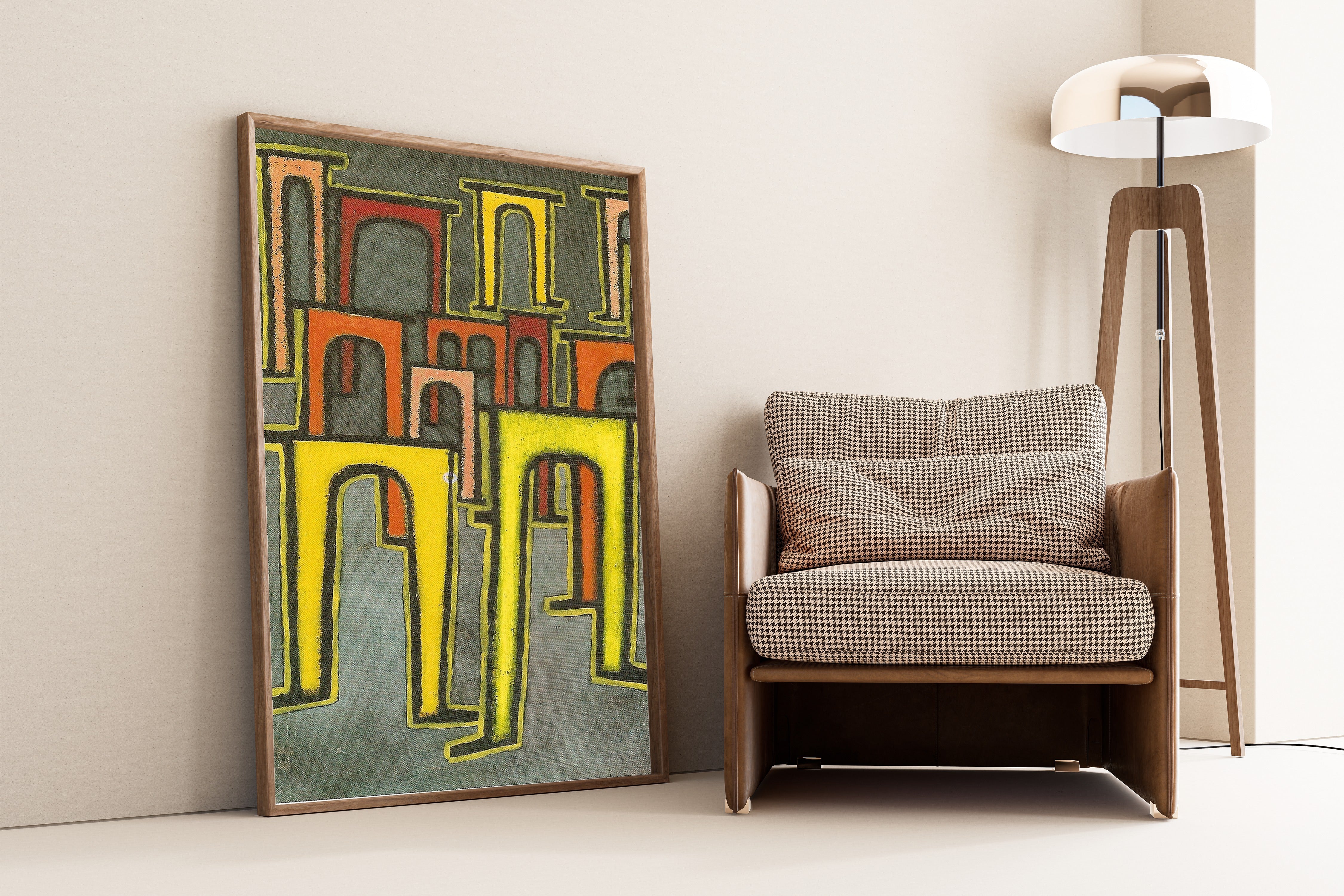 Paul Klee — Revolution of the Viaduct (Revolution des Viaduktes) | Bauhaus Fine Art Print - 9ArtPrints