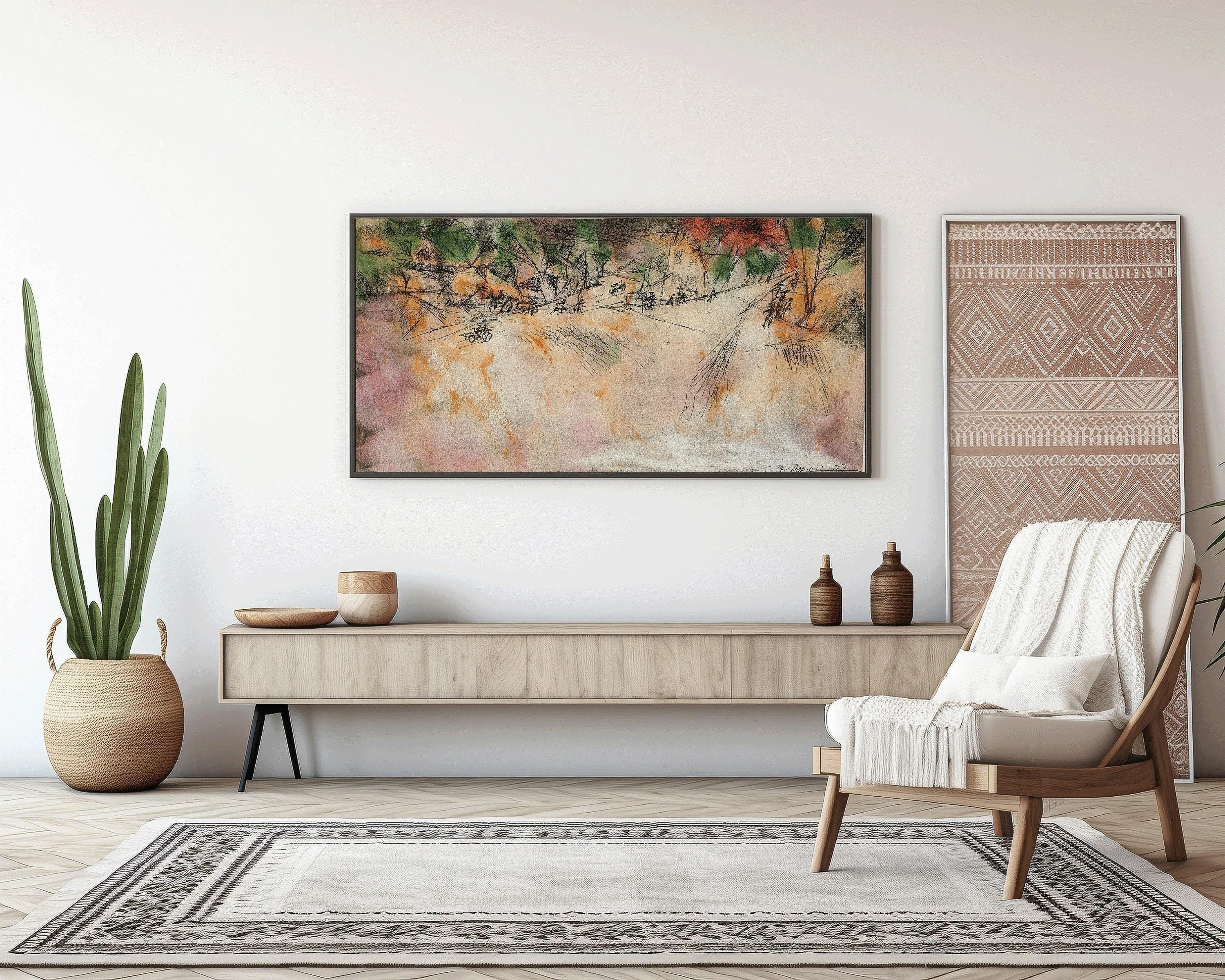 Paul Klee - Road Branch | Modern Abstract Wide Panoramic Art (available handframed or unframed) 2x1 - 9ArtPrints