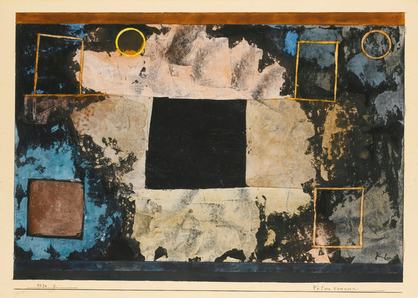 Paul Klee — Rock Cut Chambers | Bauhaus Abstract Art Print
