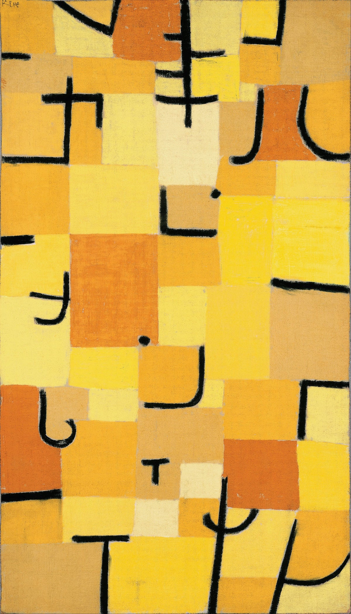 Paul Klee — Signs in Yellow | Bauhaus Fine Art Print - 9ArtPrints