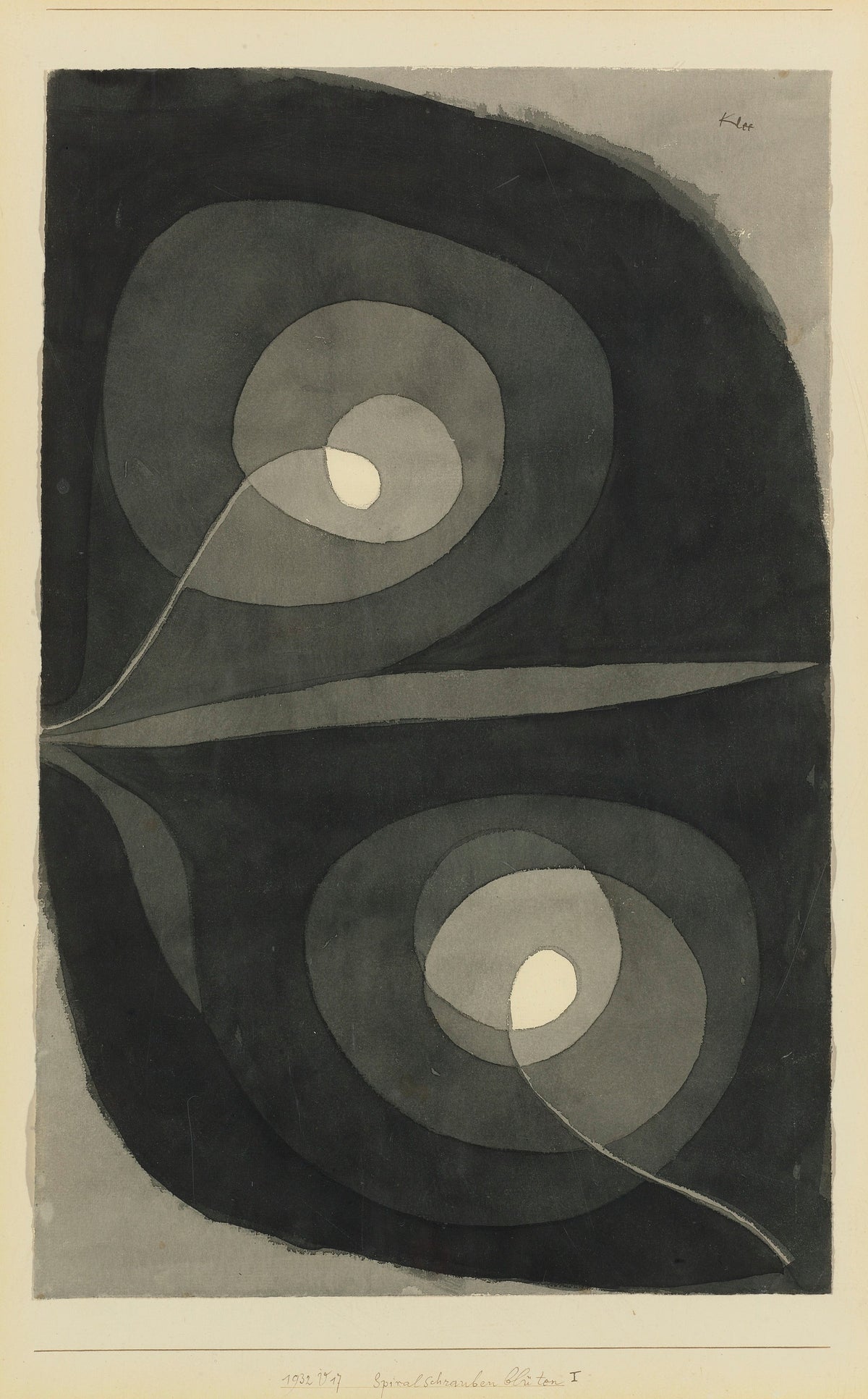 Paul Klee — Spiral Screw Flowers (Spiralschrauben-Blüten) | Bauhaus Fine Art Print - 9ArtPrints
