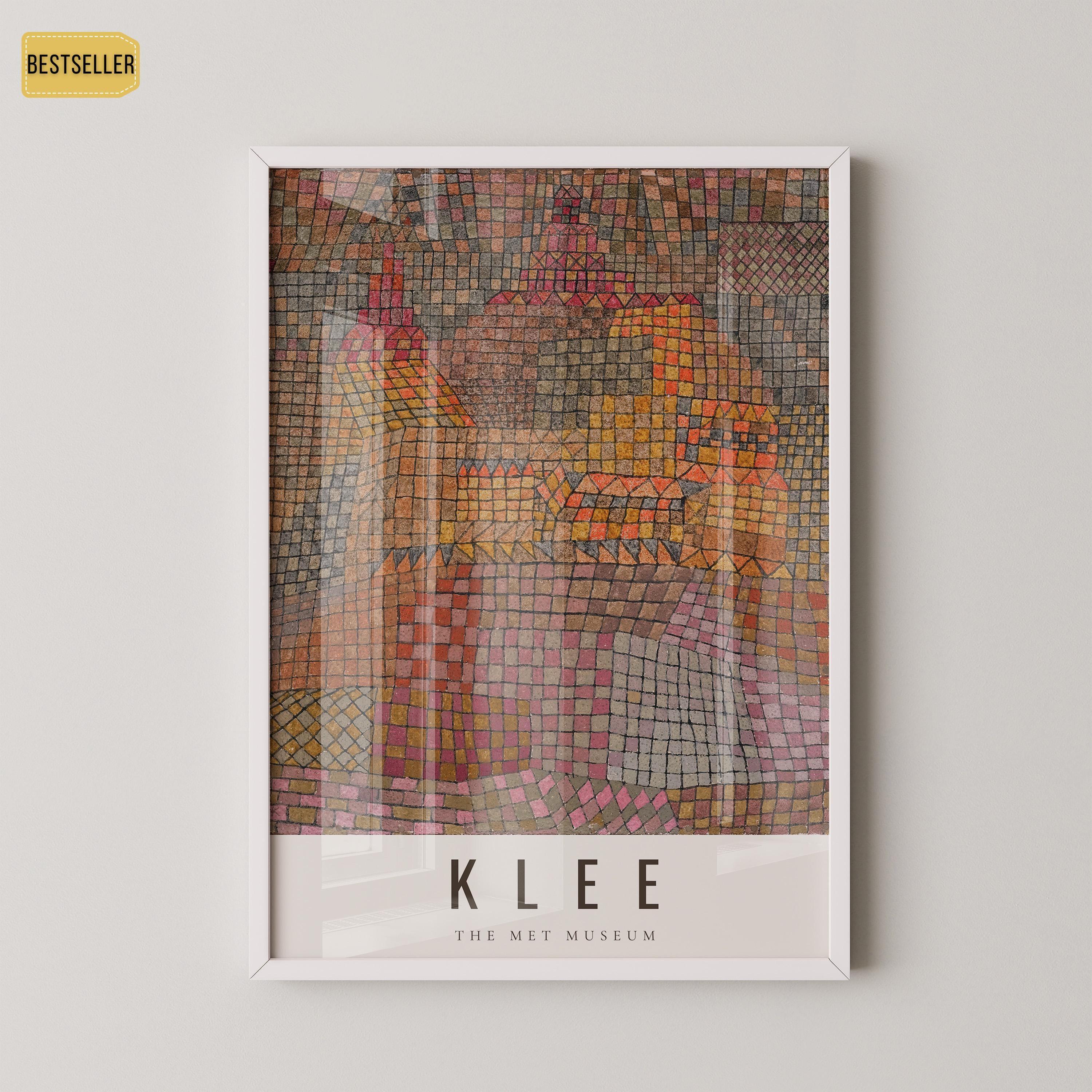 Paul Klee Stadtburg Castle Print: Modern Abstract Art, Giclee on Etching Paper - 9ArtPrints