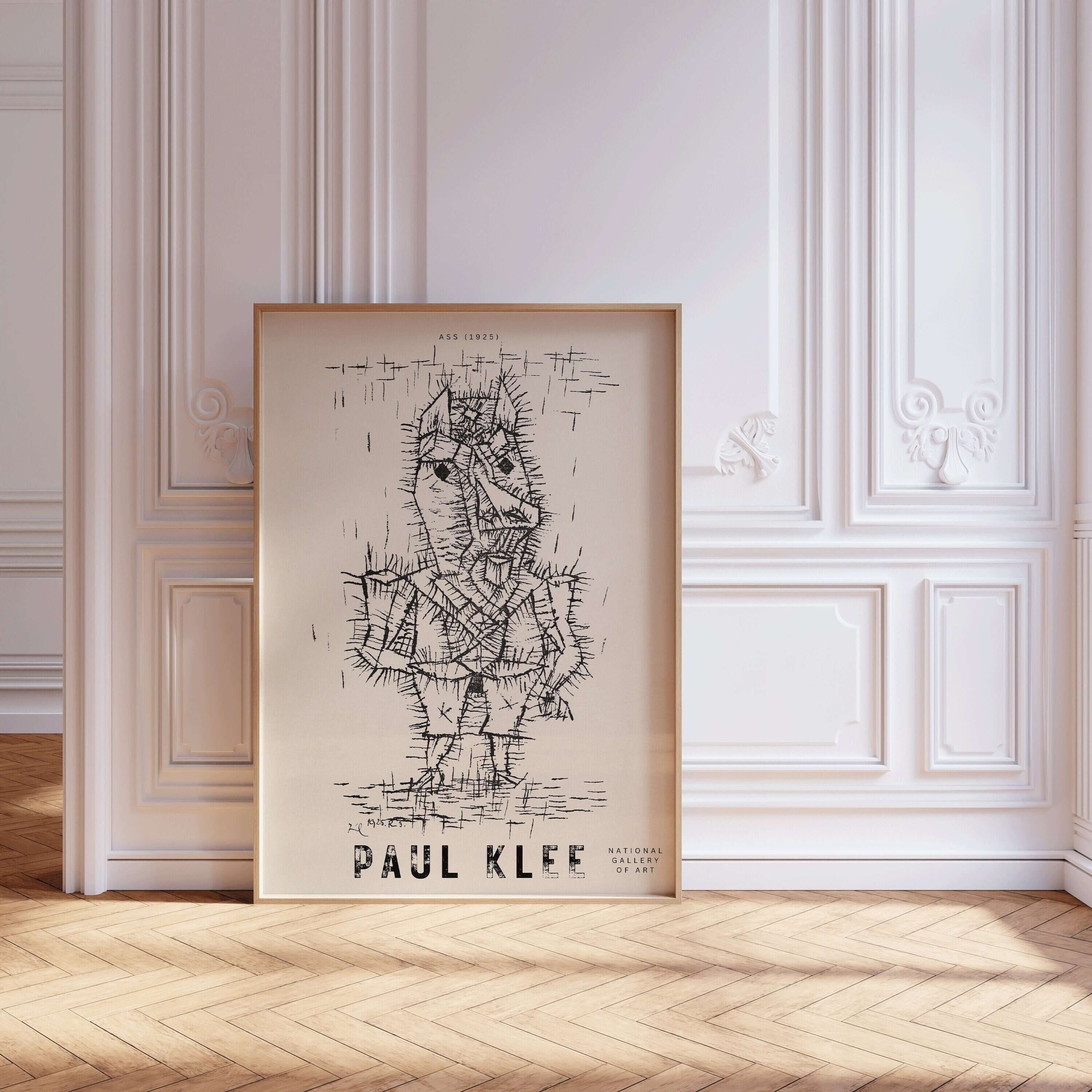 Paul Klee - The Ass | Modern Art Exhibition Poster (available framed or unframed) - 9ArtPrints