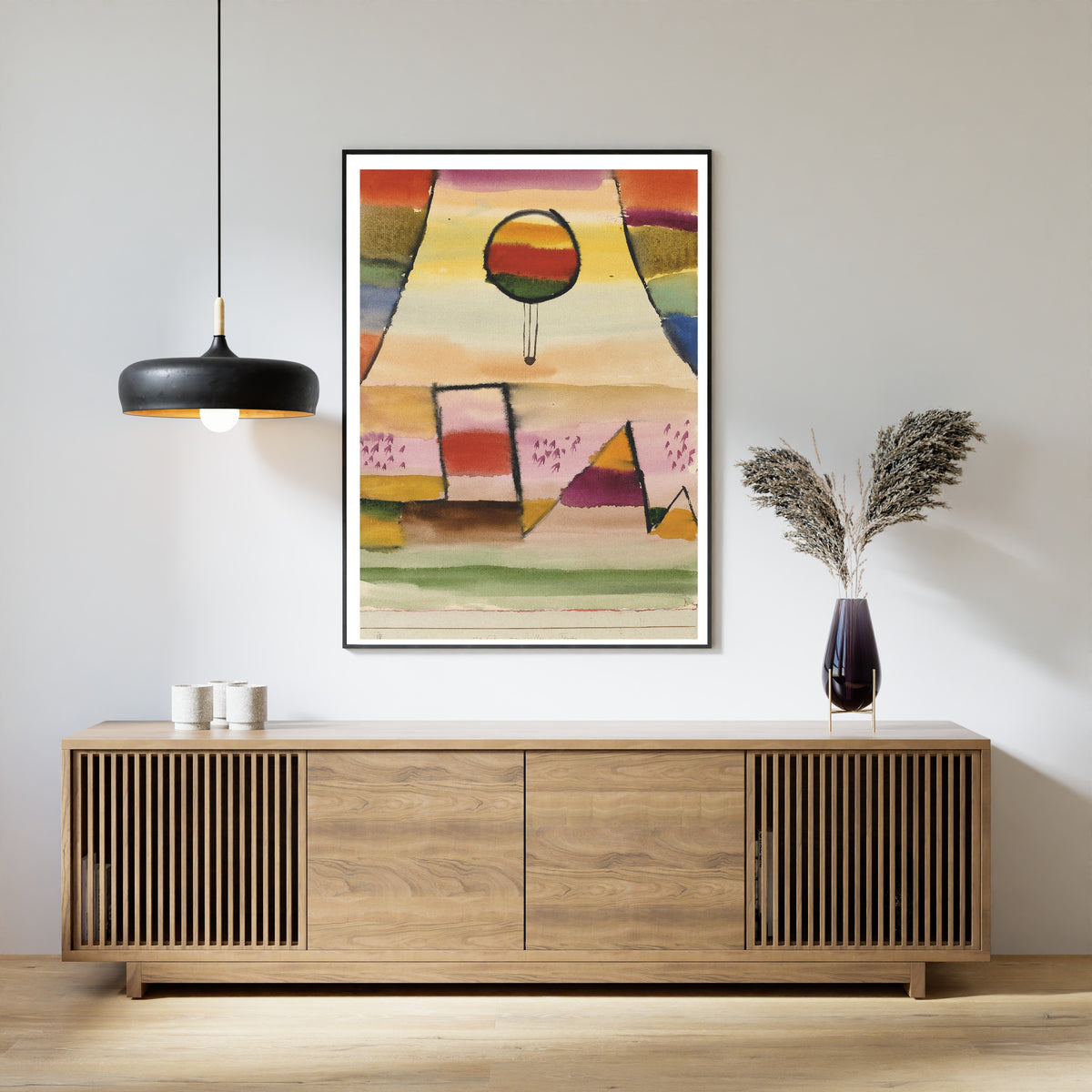 Paul Klee — The Balloon in the Window (Der Ballon im Fenster) | Bauhaus Fine Art Print - 9ArtPrints
