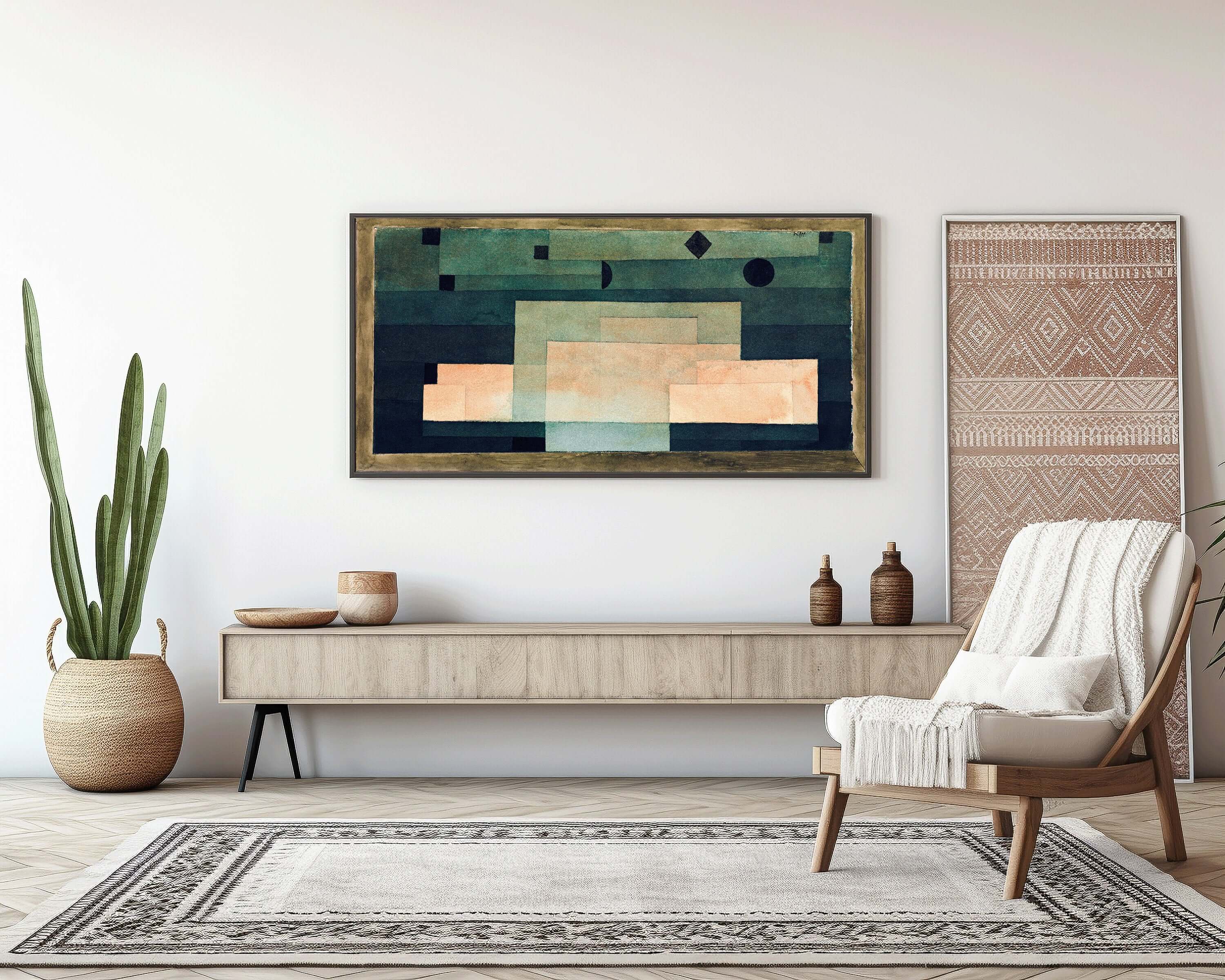 Paul Klee - The Firmament Above the Temple | Modern Abstract Wide Panoramic Art (available framed or unframed) - 9ArtPrints