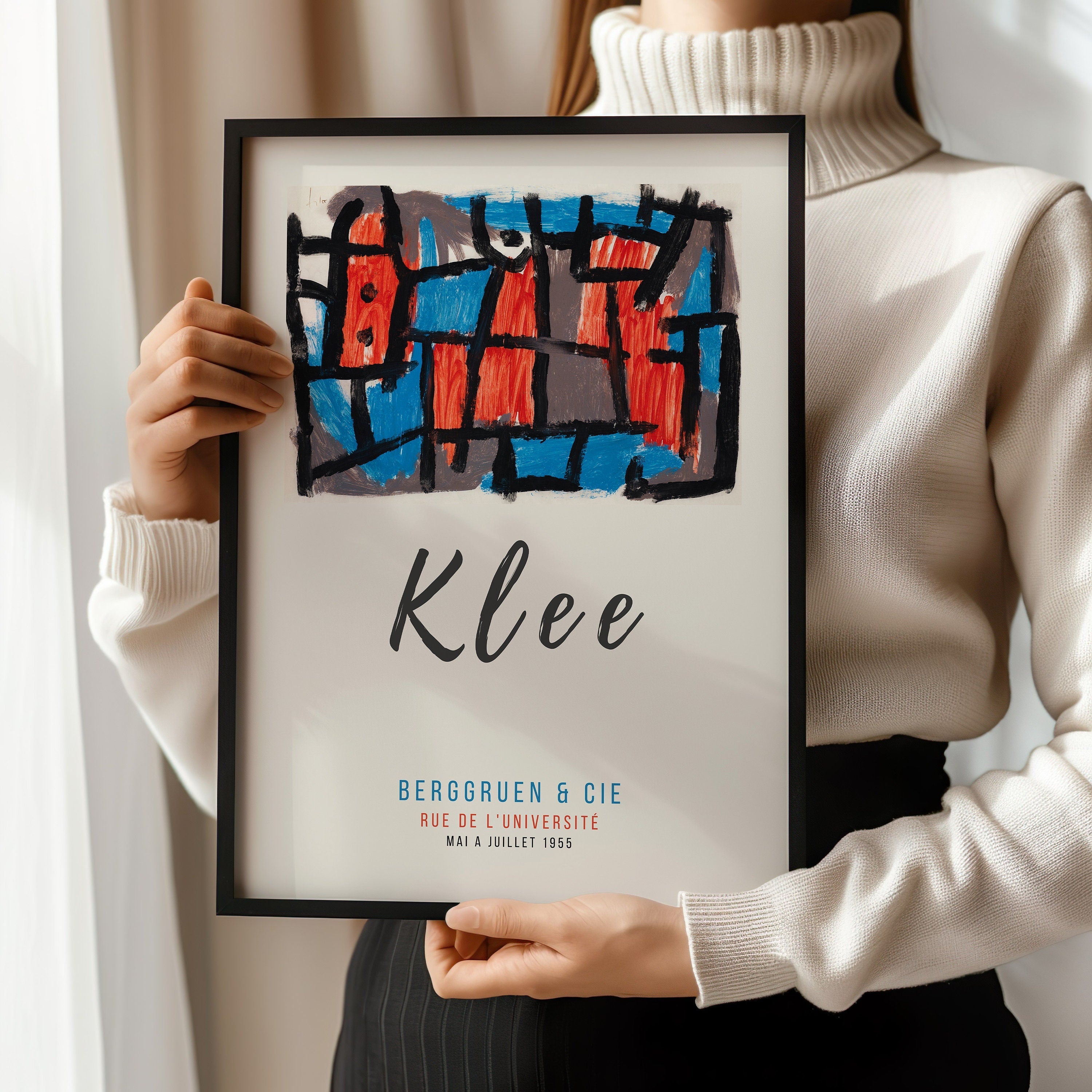 Paul Klee - The Hour Before One Night | Modern Art Exhibition Poster (available framed or unframed) - 9ArtPrints