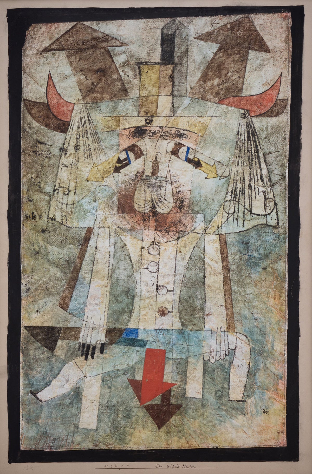 Paul Klee — The Wild Man (Der wilde Mann) | Bauhaus Fine Art Print - 9ArtPrints