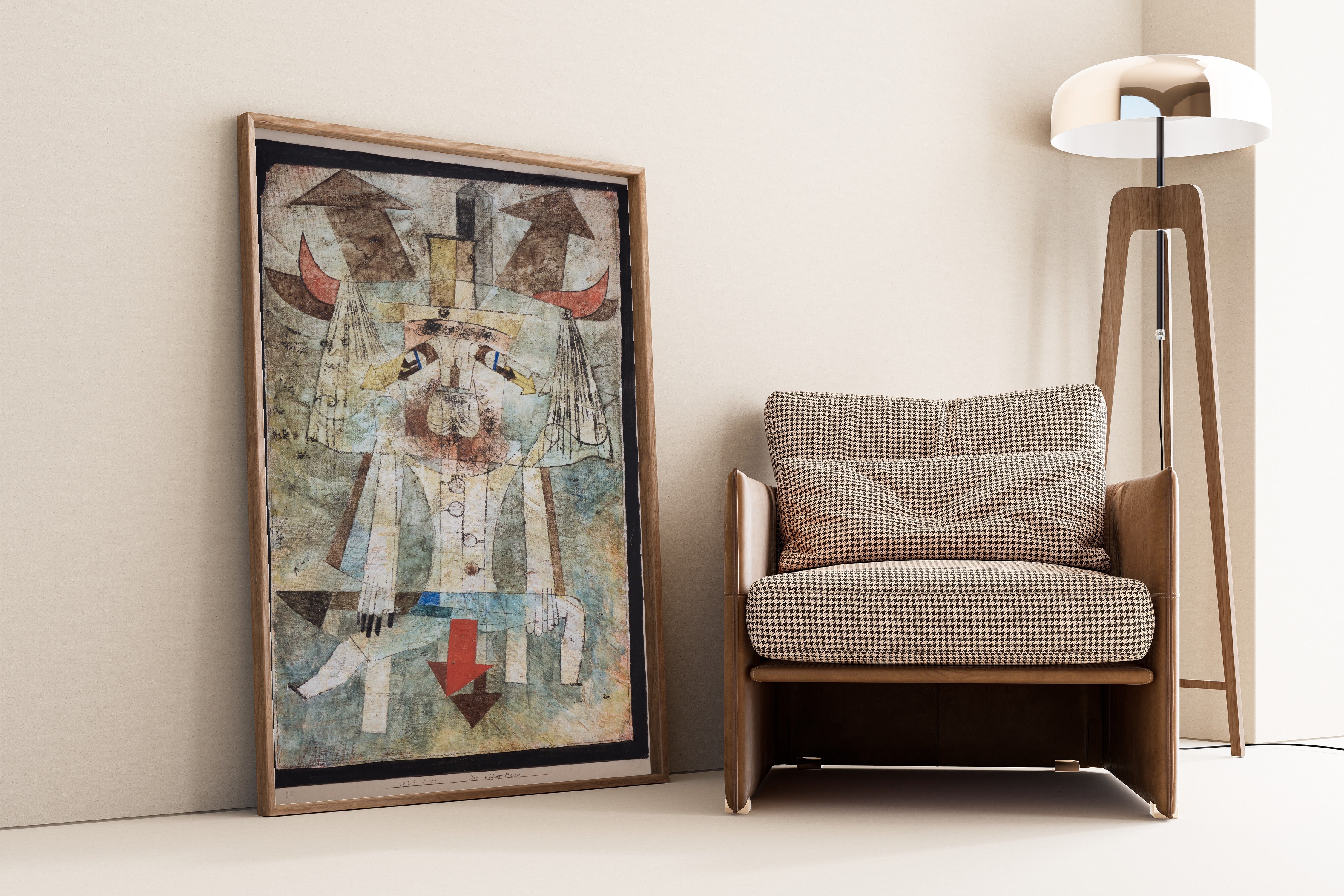 Paul Klee — The Wild Man (Der wilde Mann) | Bauhaus Fine Art Print - 9ArtPrints
