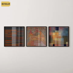 Paul Klee — Statement Trio | On the Current, Six Thresholds & Polyphonic Architecture | Art Print