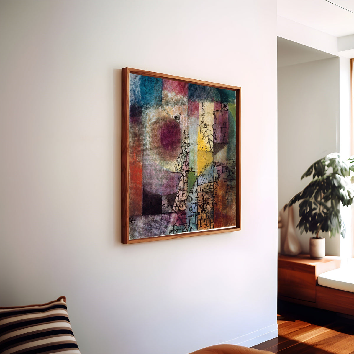 Paul Klee Untitled (1914) Abstract Art Print: Vintage Mid-Century Modern Home Decor - 9ArtPrints