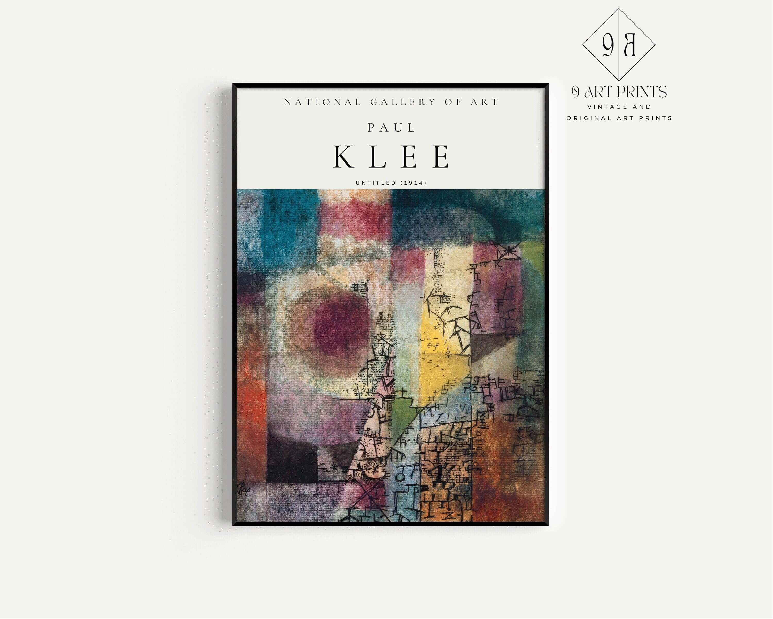 Paul Klee - Untitled (1914) | Modern Art Exhibition Poster (available framed or unframed) - 9ArtPrints