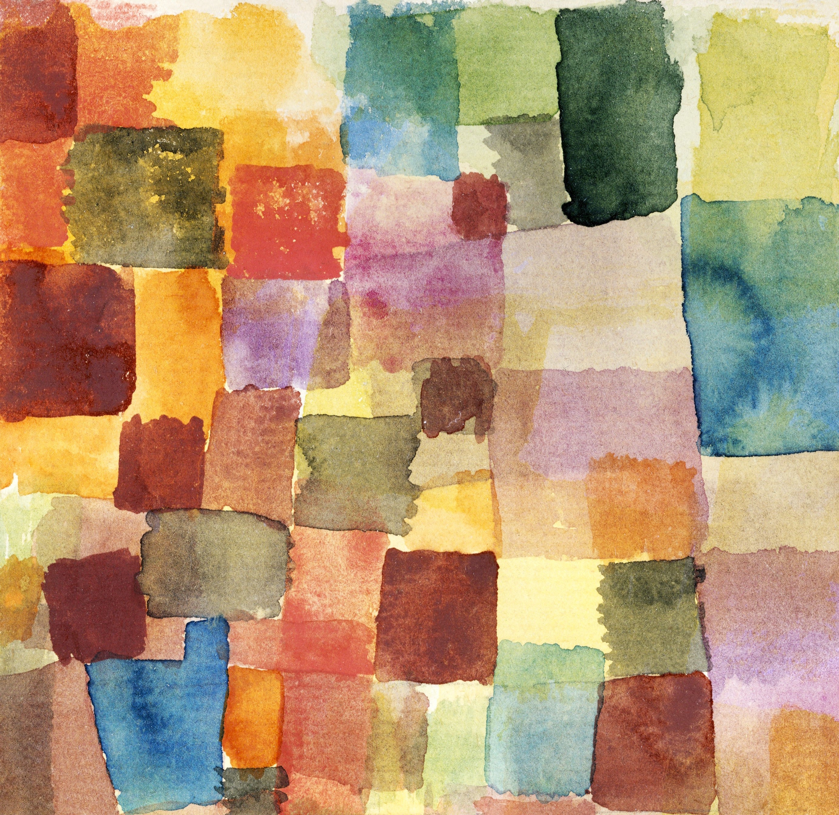 Paul Klee — Untitled (Watercolour Squares) | Bauhaus Fine Art Print - 9ArtPrints