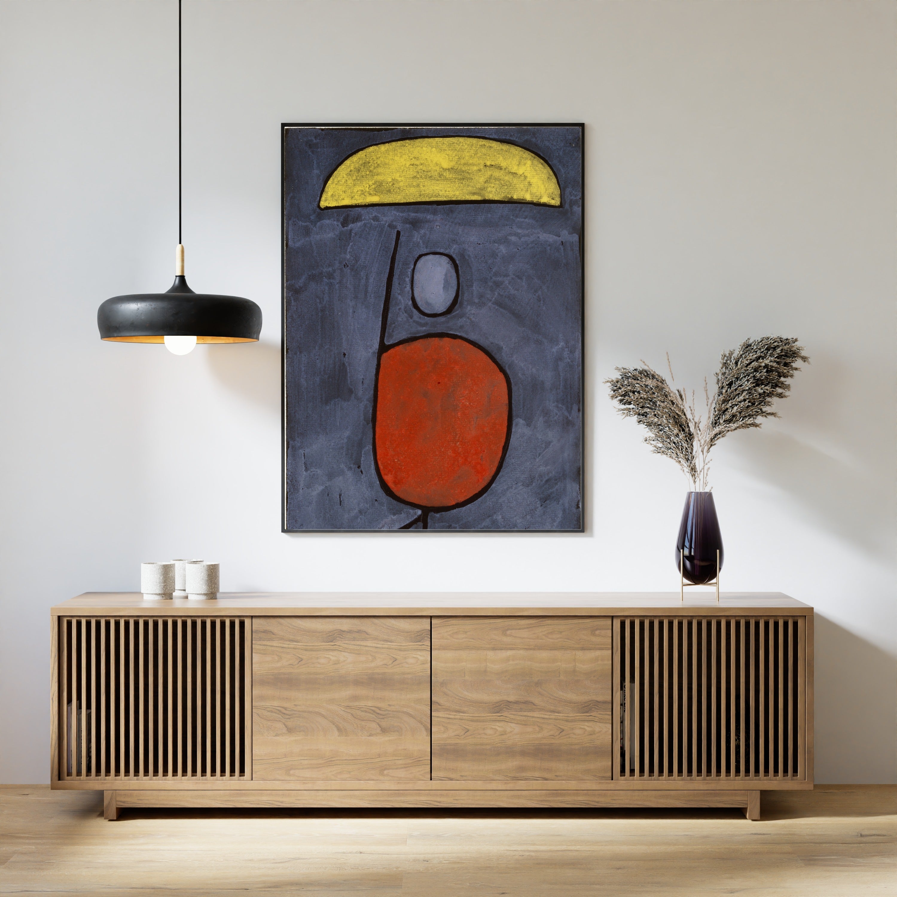 Paul Klee — With an Umbrella | Bauhaus Fine Art Print - 9ArtPrints