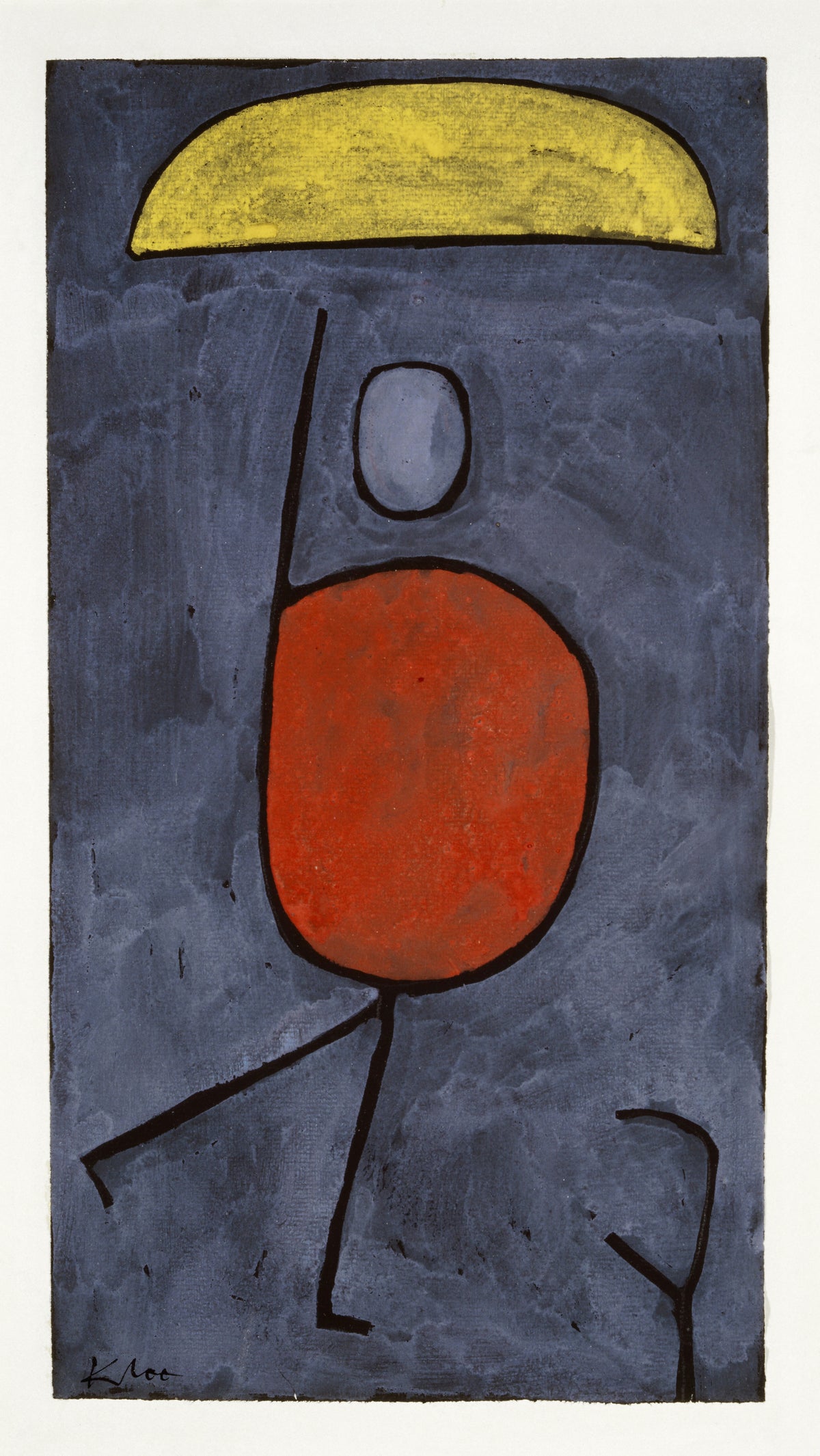 Paul Klee — With an Umbrella | Bauhaus Fine Art Print - 9ArtPrints