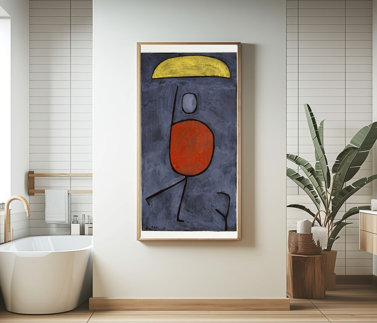 Paul Klee — With an Umbrella | Bauhaus Fine Art Print - 9ArtPrints