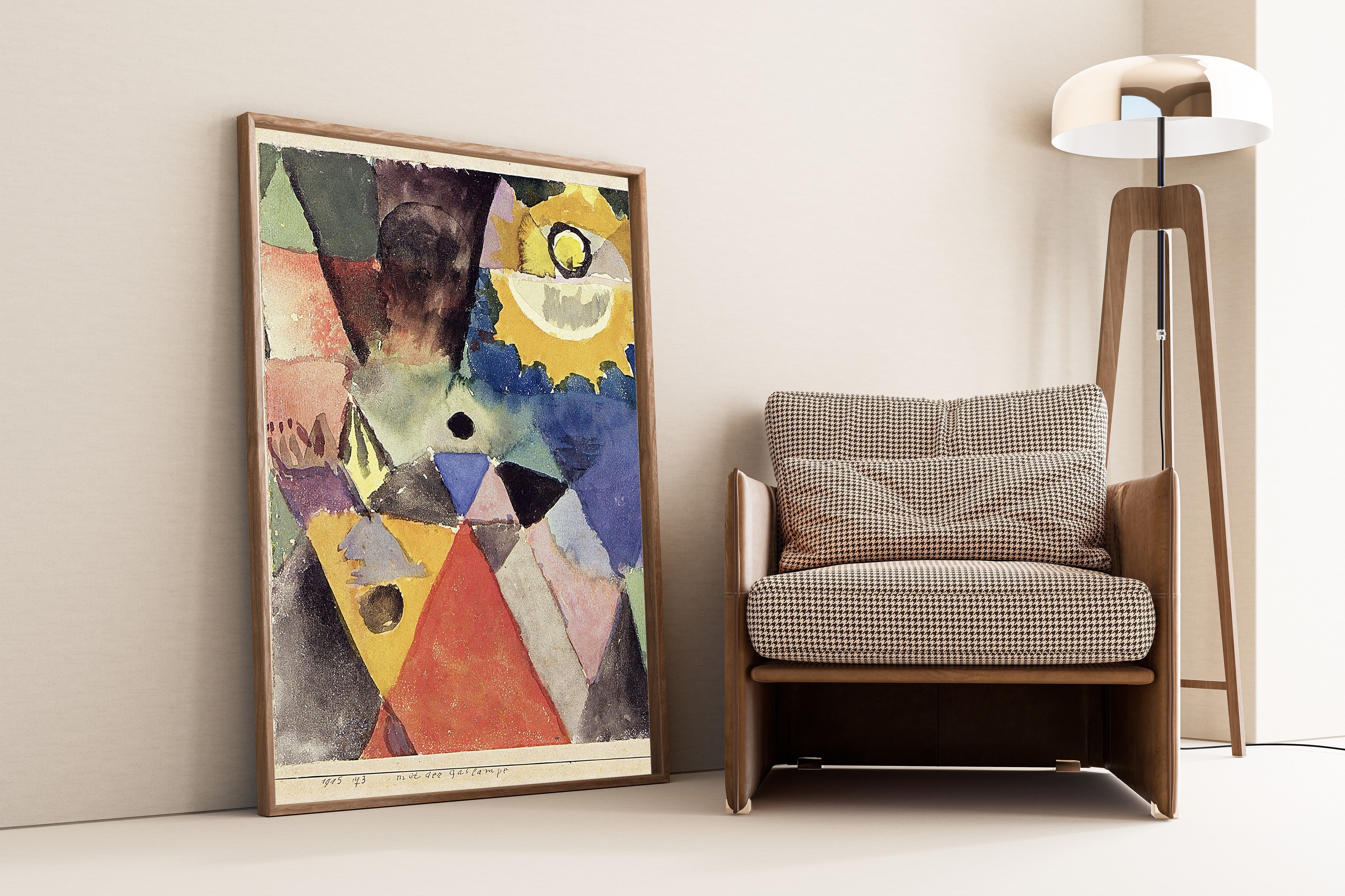 Paul Klee — With the Gas Lamp (Mit der Gaslampe) | Bauhaus Fine Art Print - 9ArtPrints
