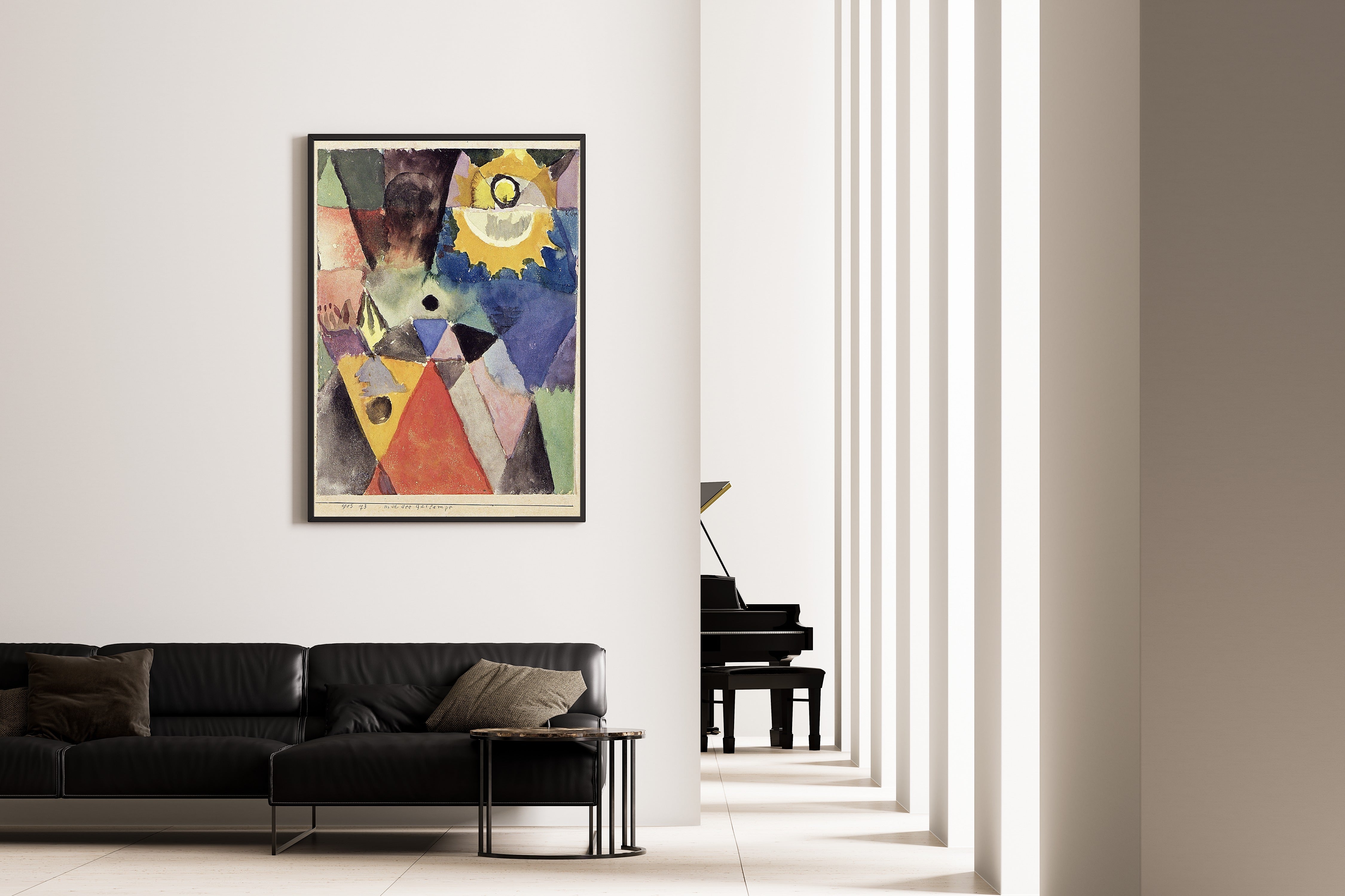 Paul Klee — With the Gas Lamp (Mit der Gaslampe) | Bauhaus Fine Art Print - 9ArtPrints