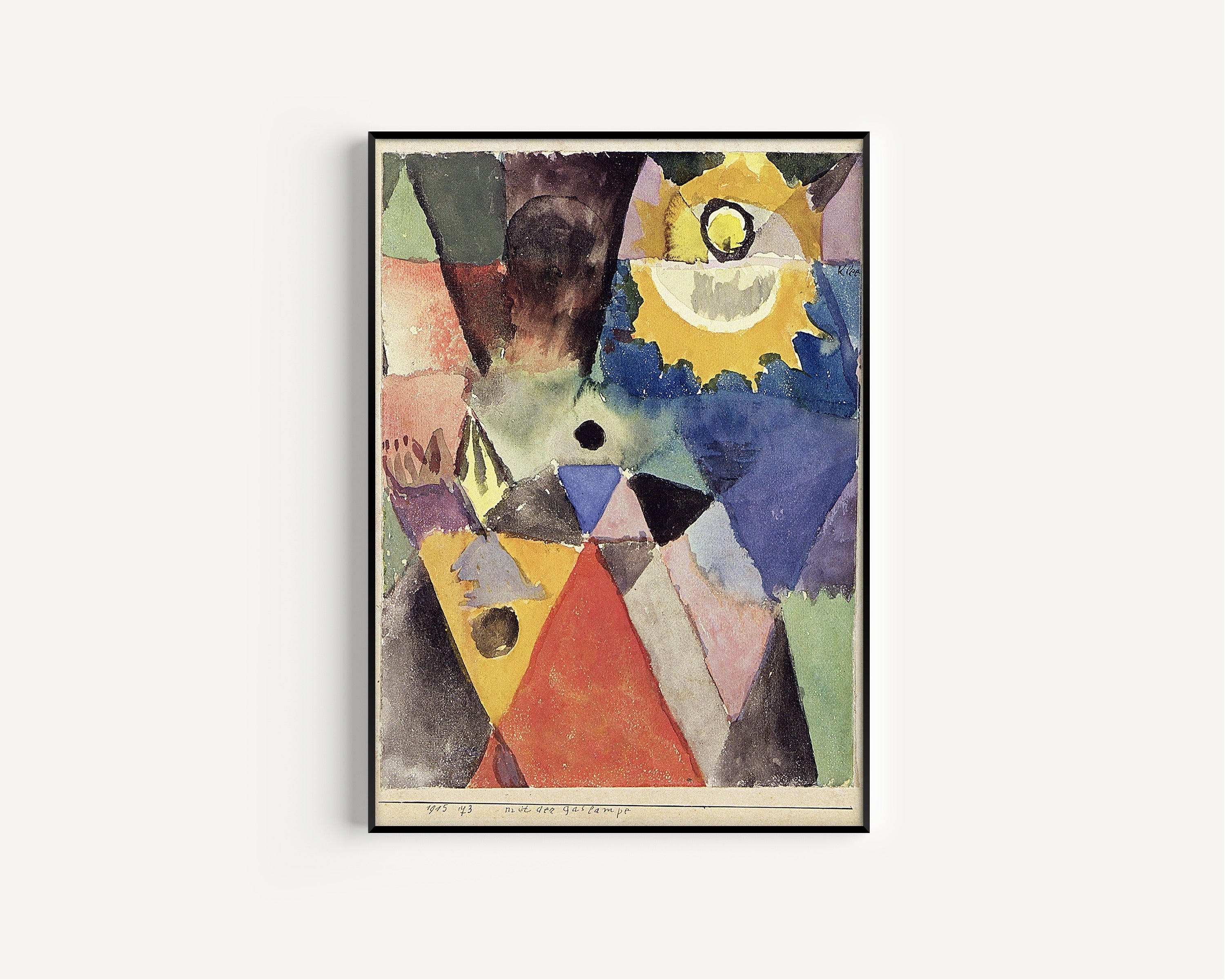 Paul Klee — With the Gas Lamp (Mit der Gaslampe) | Bauhaus Fine Art Print - 9ArtPrints