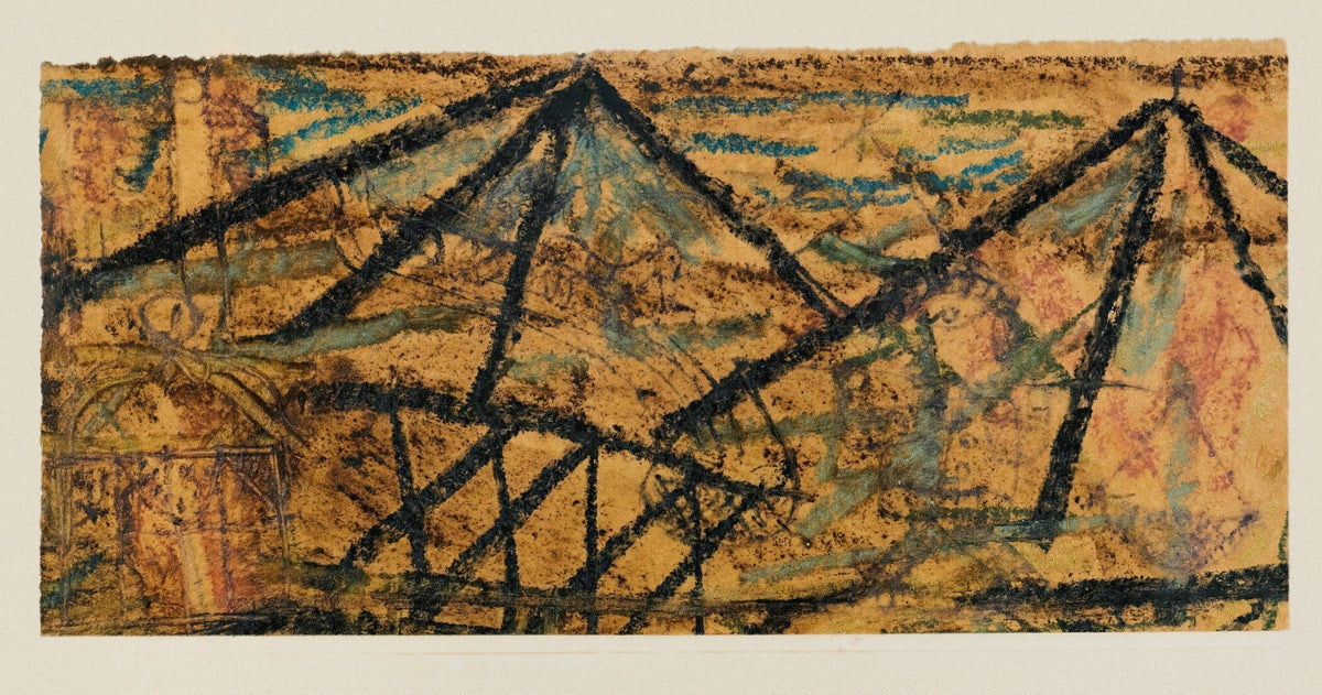 Paul Klee Abstract Art Print: With the Water Carrier, Panoramic Fine Art (2x1) - 9ArtPrints