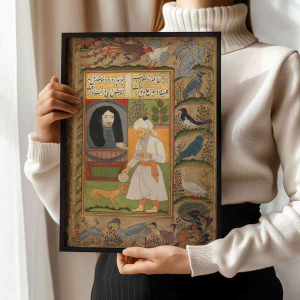 Persian Miniature — Nan va Halva | Persian Art Print