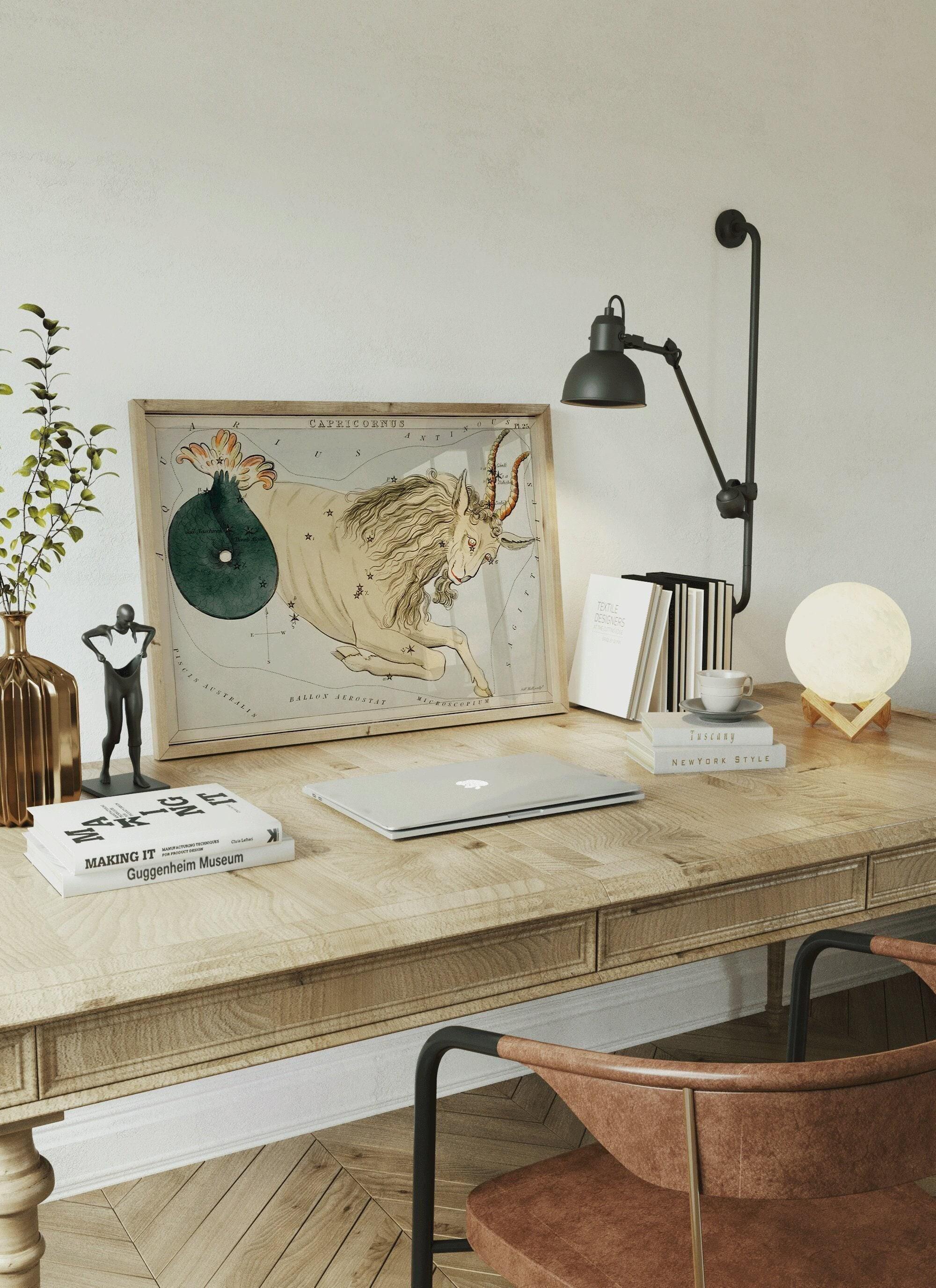 Personalizable Vintage Astrological Sign Print - Capricorn | Sidney Hall Art (available handframed or unframed) - 9ArtPrints