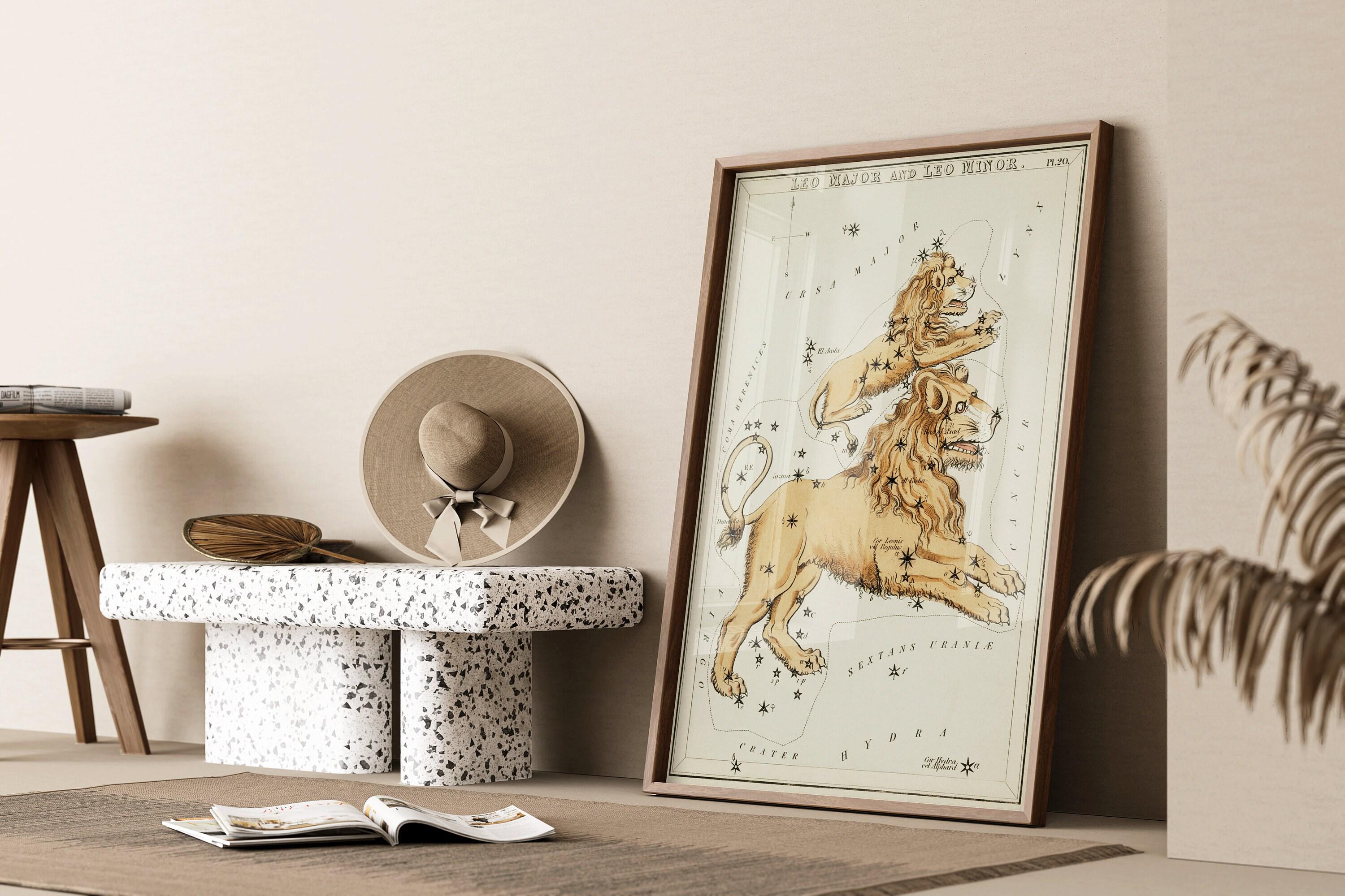 Personalizable Vintage Astrological Sign Print - Leo | Sidney Hall Art (available handframed or unframed) - 9ArtPrints