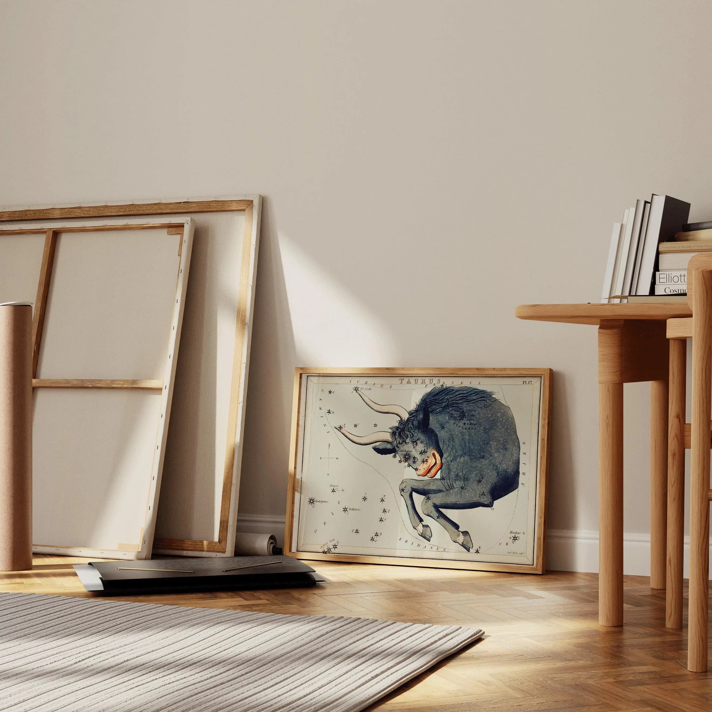Personalizable Vintage Astrological Sign Print - Taurus | Sidney Hall Art (available handframed or unframed) - 9ArtPrints