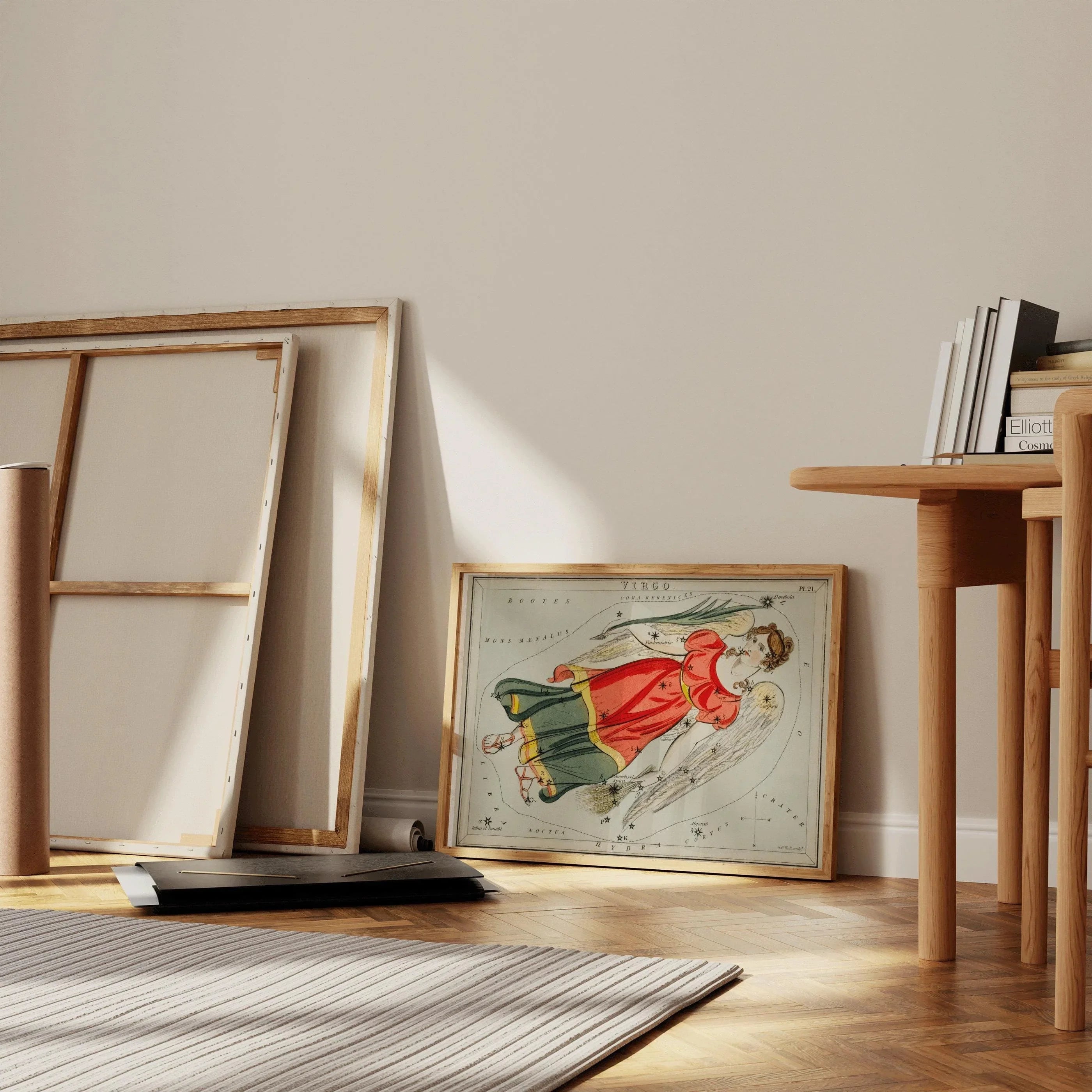 Personalizable Vintage Astrological Sign Print - Virgo | Sidney Hall Art (available handframed or unframed) - 9ArtPrints