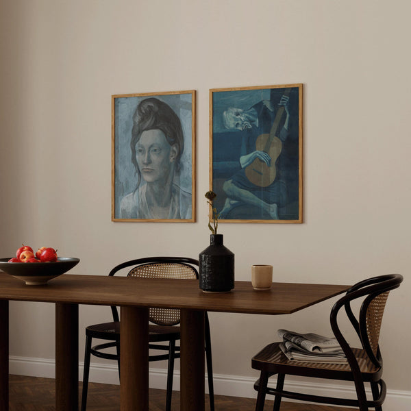 Pablo Picasso — Statement Duo | Woman with Helmet of Hair & The Old Guitarist | Art Print